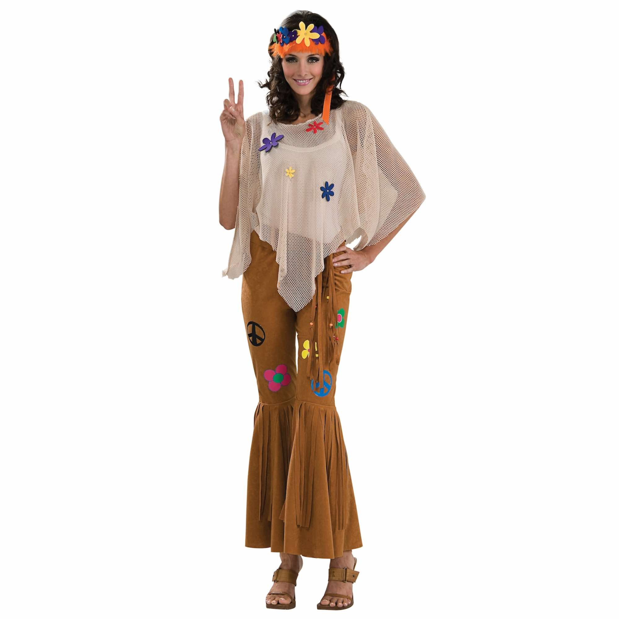 Flower Child 1970s Hippie Hippy Retro Flower Power Psychedelic Women Costume
