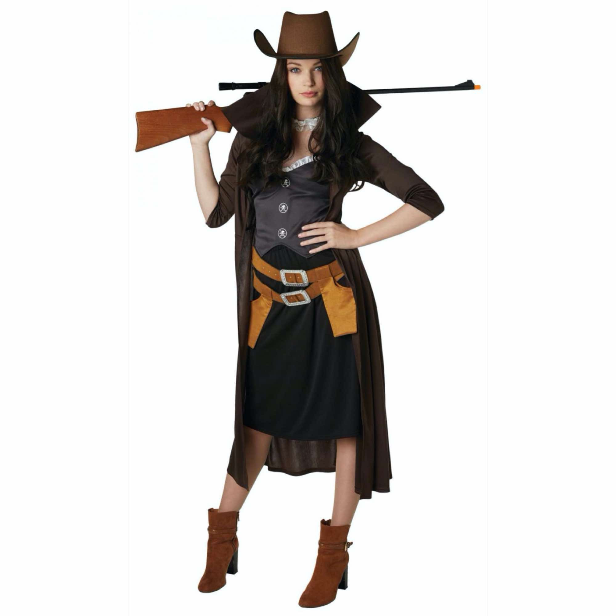 Gunslinger Cowgirl Wrangler Old West Western Book Week Adult Womens Costume