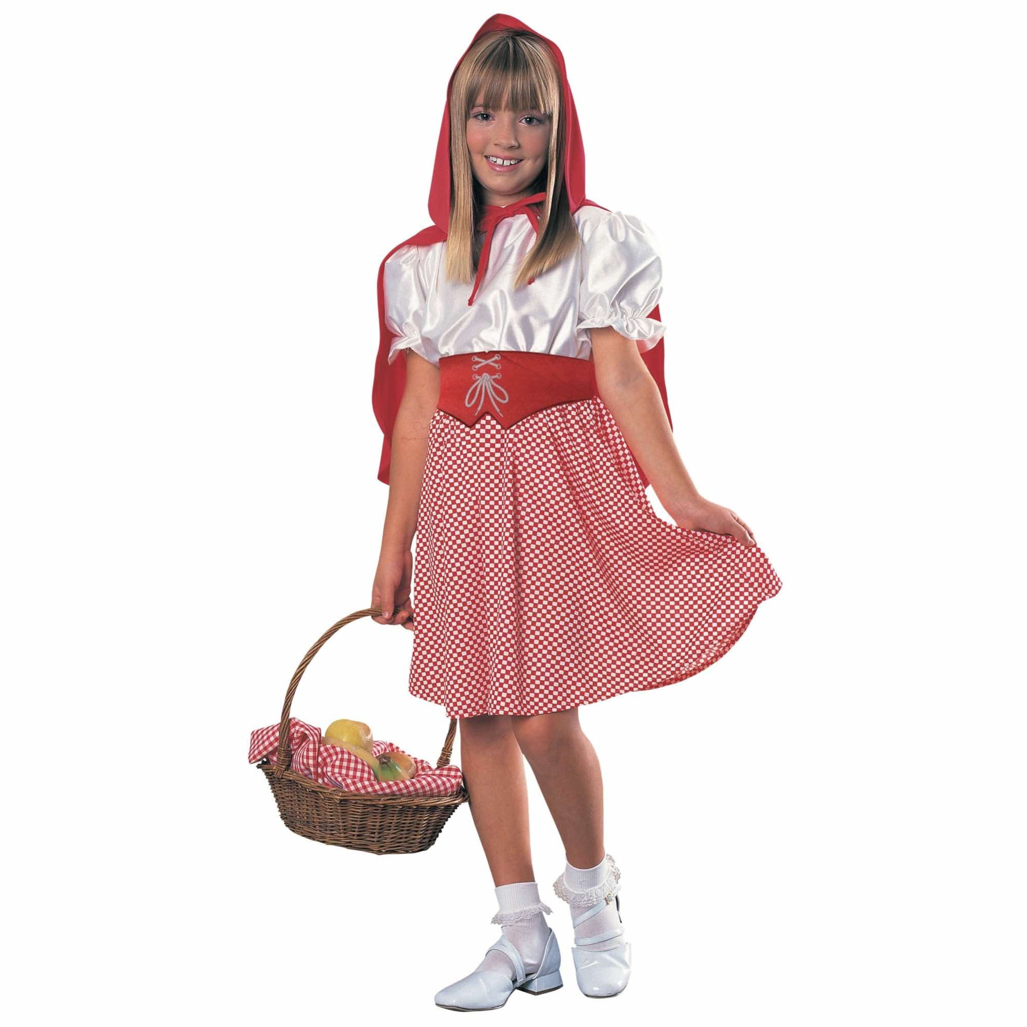Little Red Riding Hood Big Bad Wolf Fairy Tale Story Book Week Girls Costume