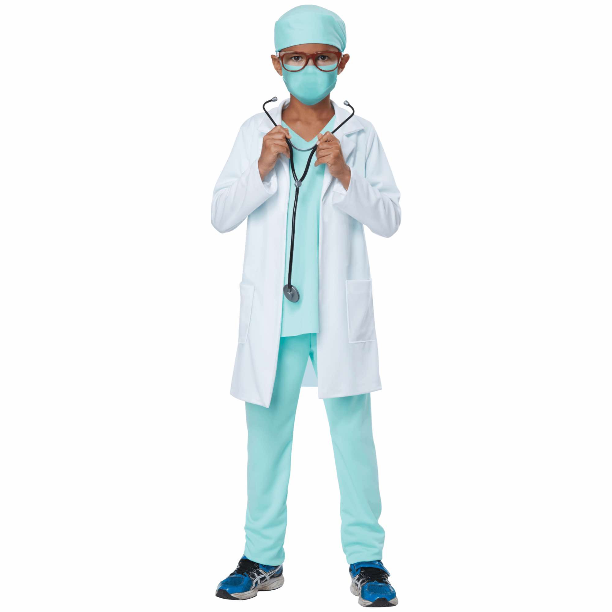 Health Care Hero Doctor Surgeon Scrubs Medical Hospital Book Week Boys Costume