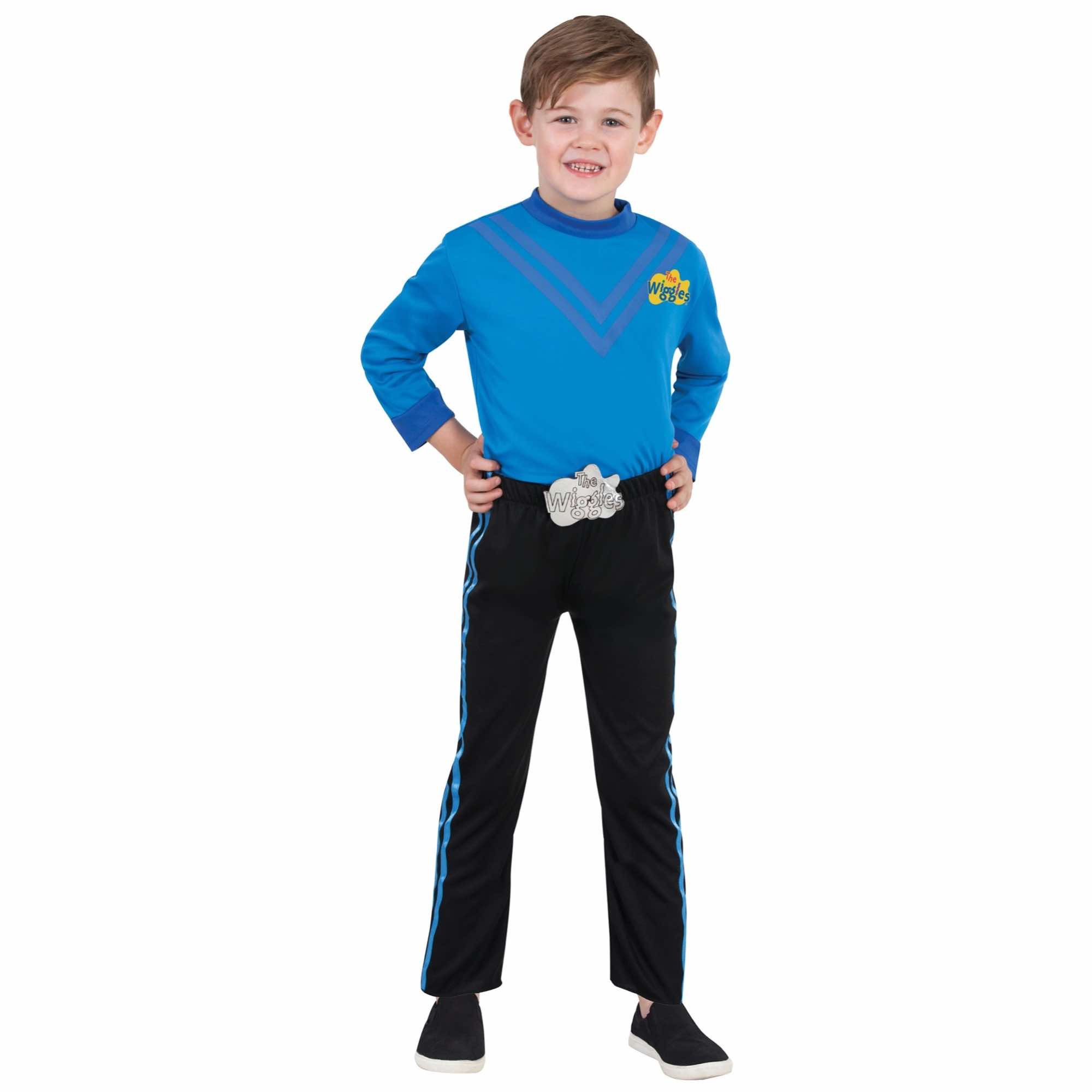 Anthony Blue Wiggle The Wiggles Deluxe Book Week Dress Up Boys Costume Size 3-5
