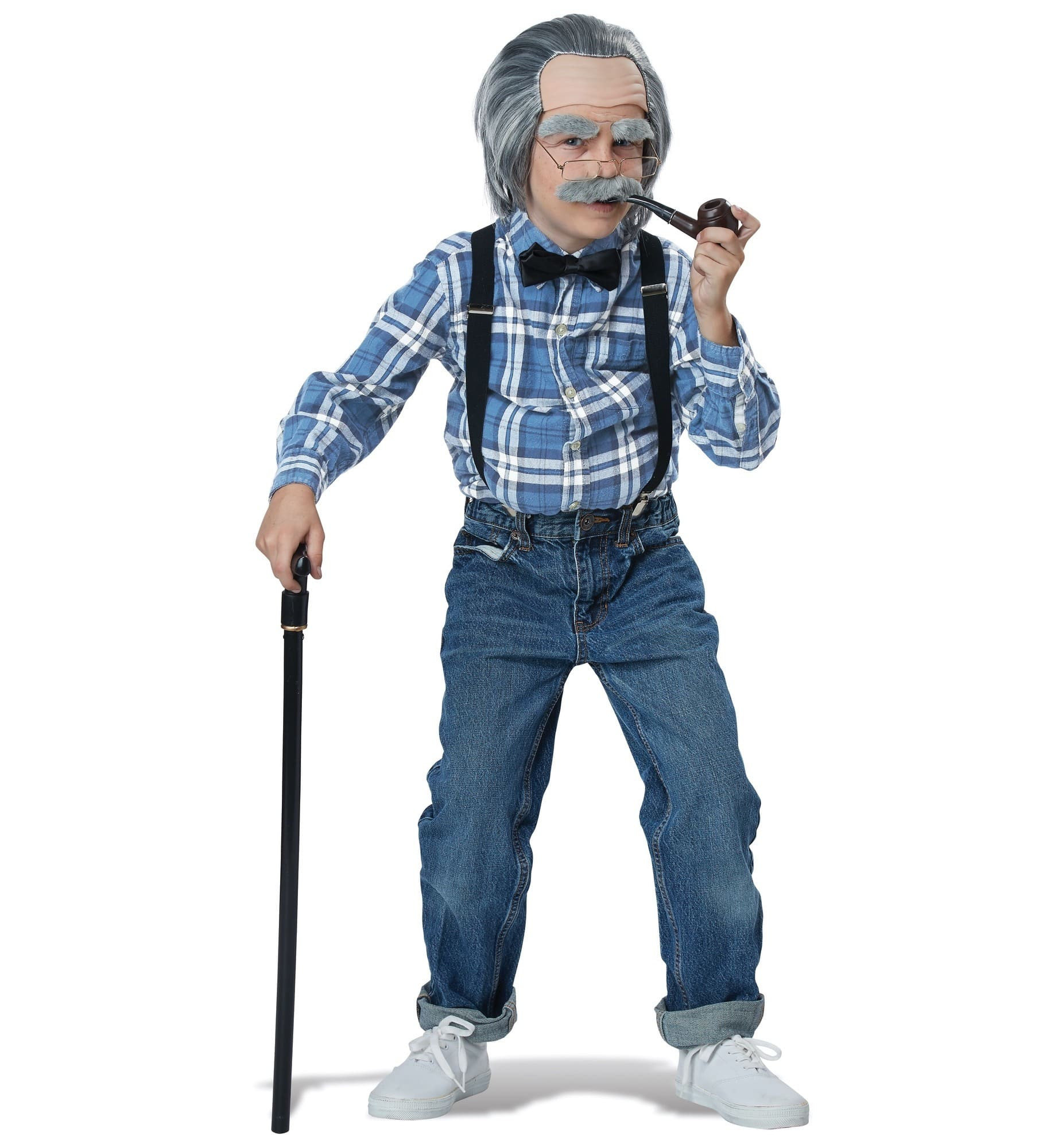 Little Old Man Grandpa 100 Days of School Book Week Child Boys Costume Kit