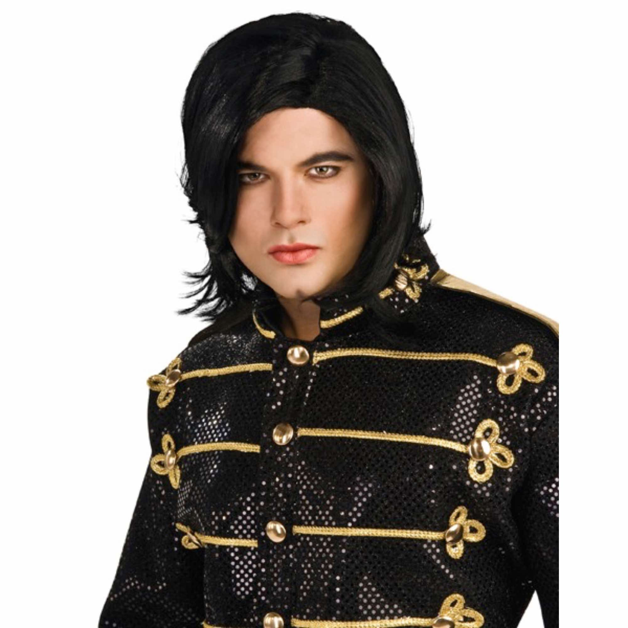 Michael Jackson Straight Adult Licensed Costume Men Wig