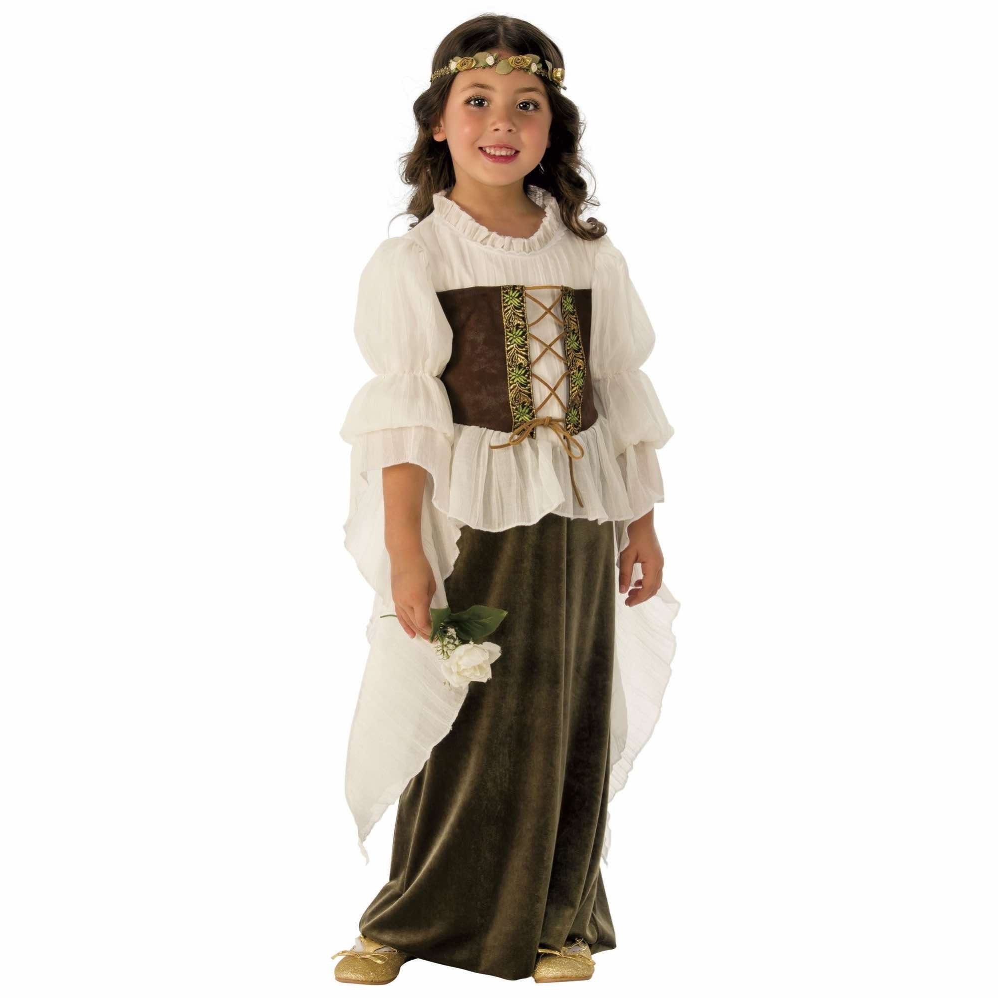Woodland Girl Fairy Maid Marion Medieval Renaissane Book Week Girls Costume