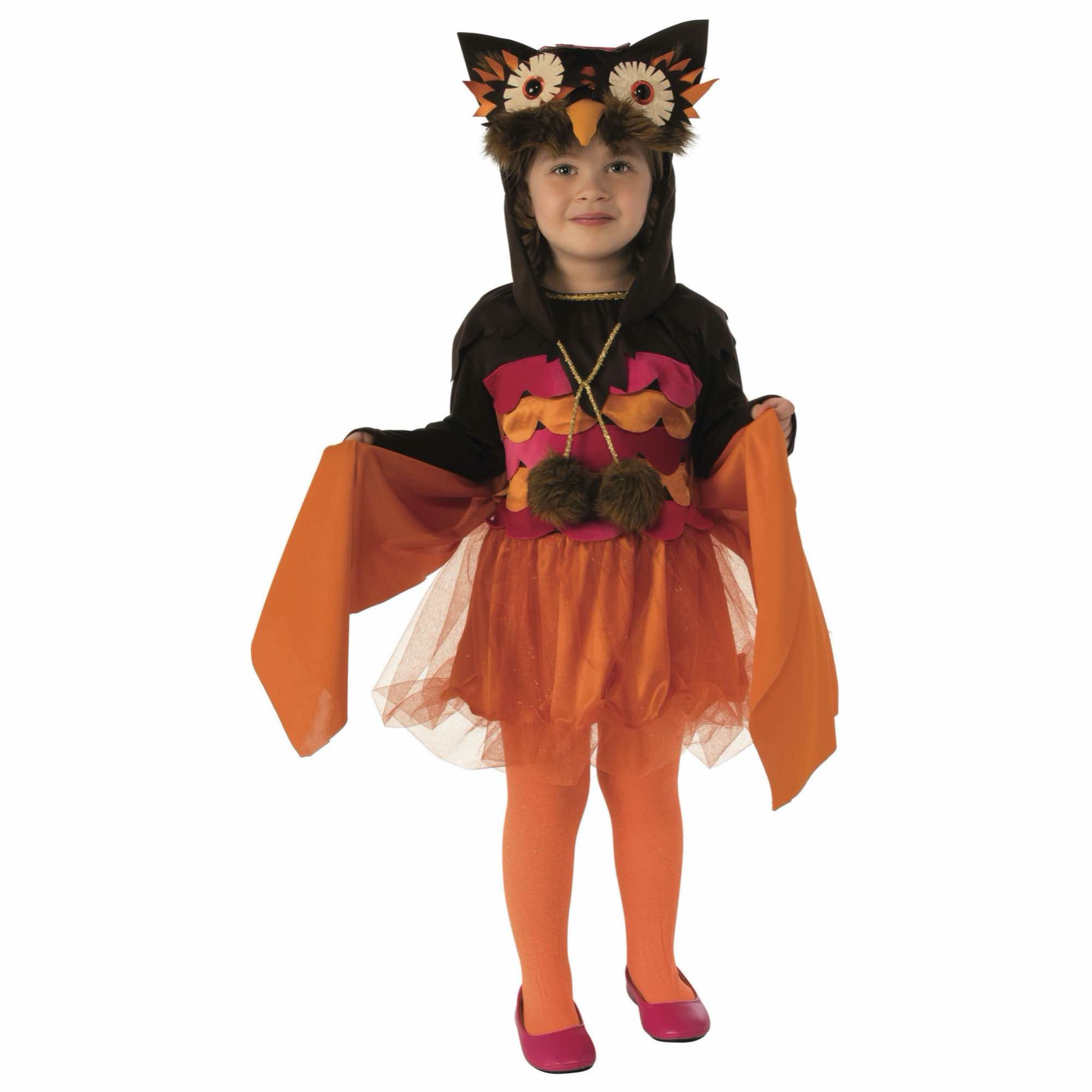Hoot Owl Bird Wild Animal Jungle Halloween Book Week Dress Up Girls Costume