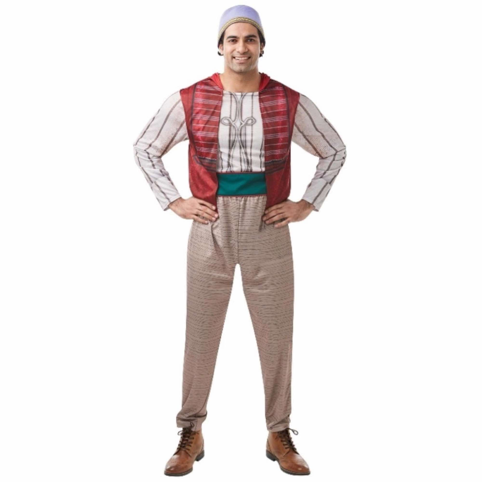 Aladdin Disney Ali Baba Genie Story Book Week Dress Up Adult Mens Costume
