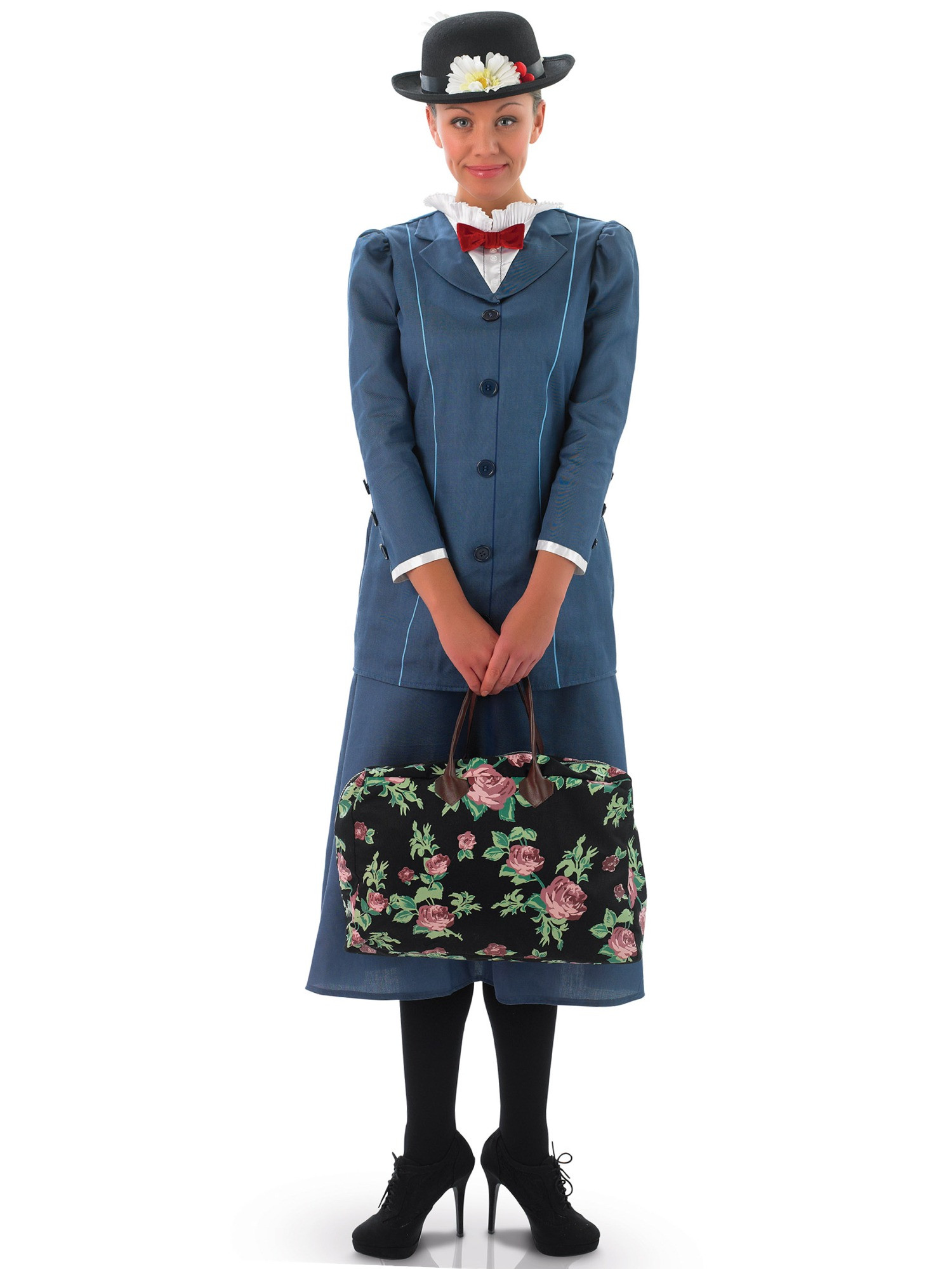 Mary Poppins Disney 1920s Magical Nanny English Olden Day Womens Costume
