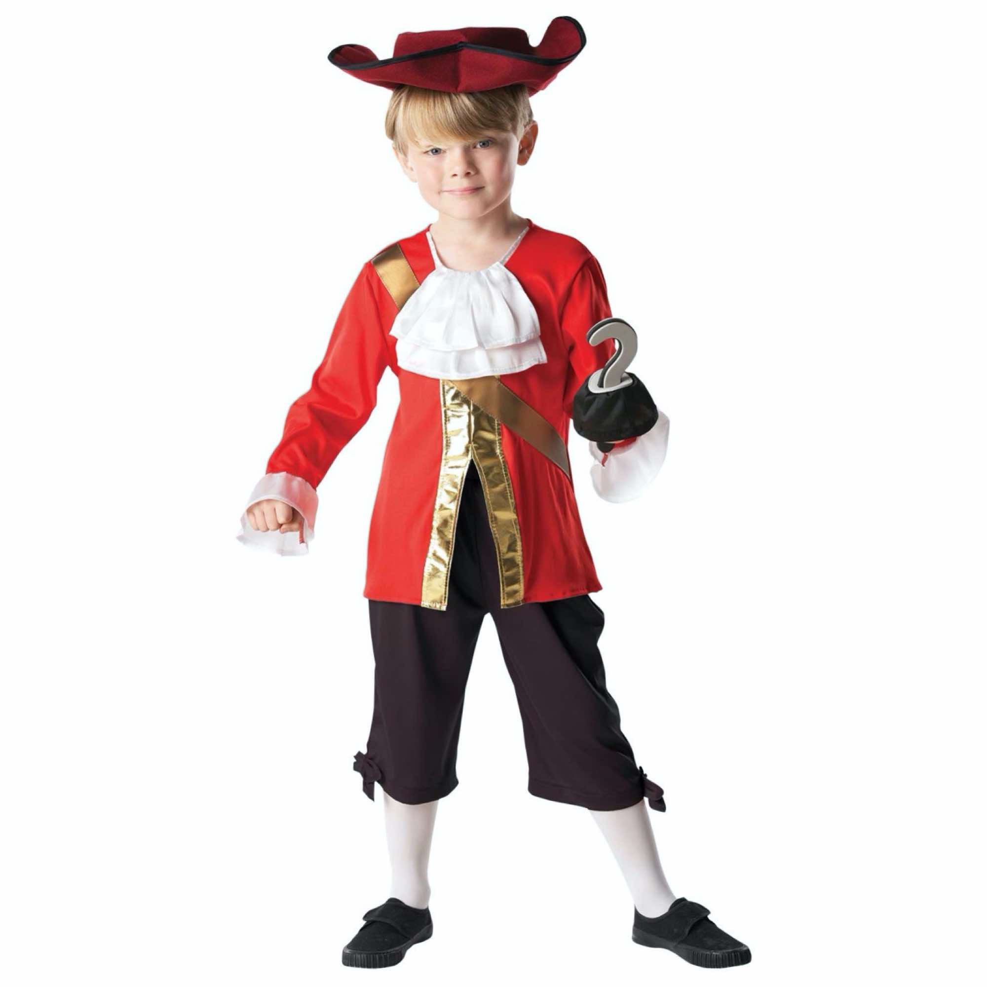 Captain Hook Peter Pan Disney Villain Pirate Fairytale Child Boys Costume