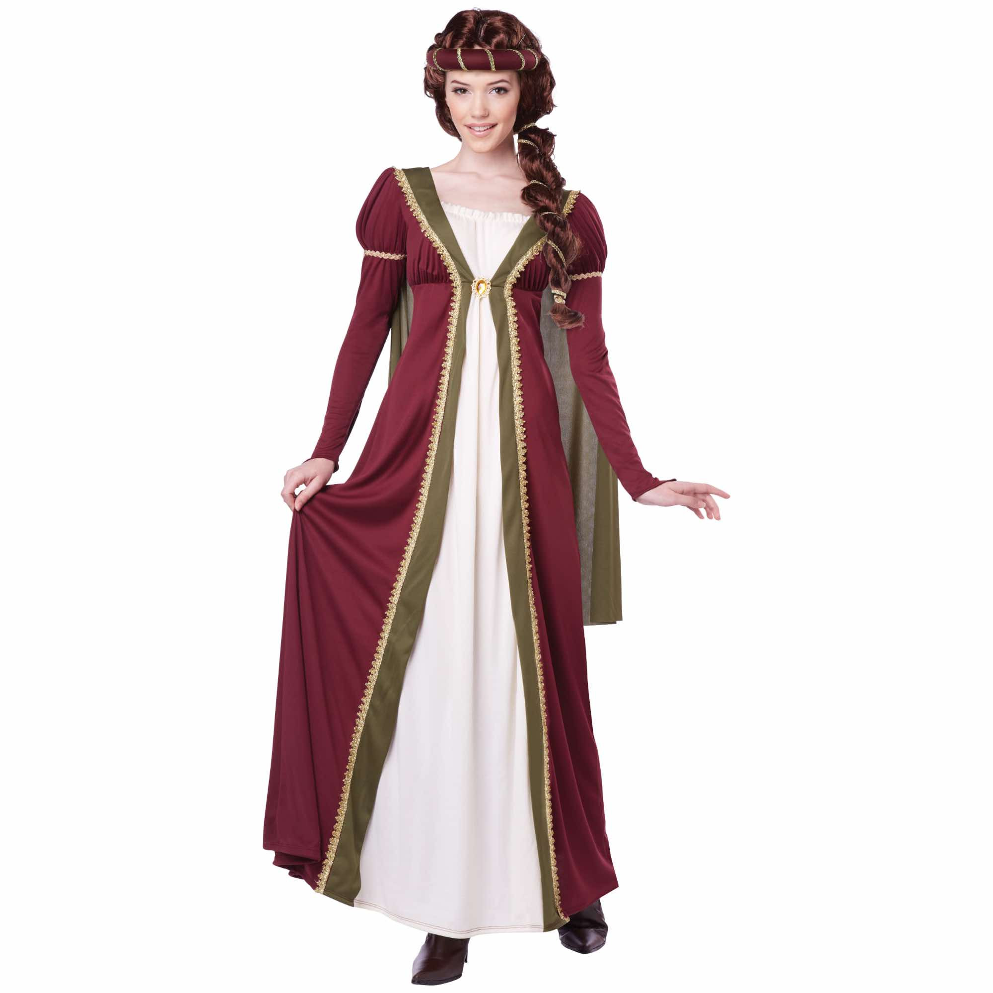Medieval Maiden Renaissance Queen Maid Marian Adult Womens Costume