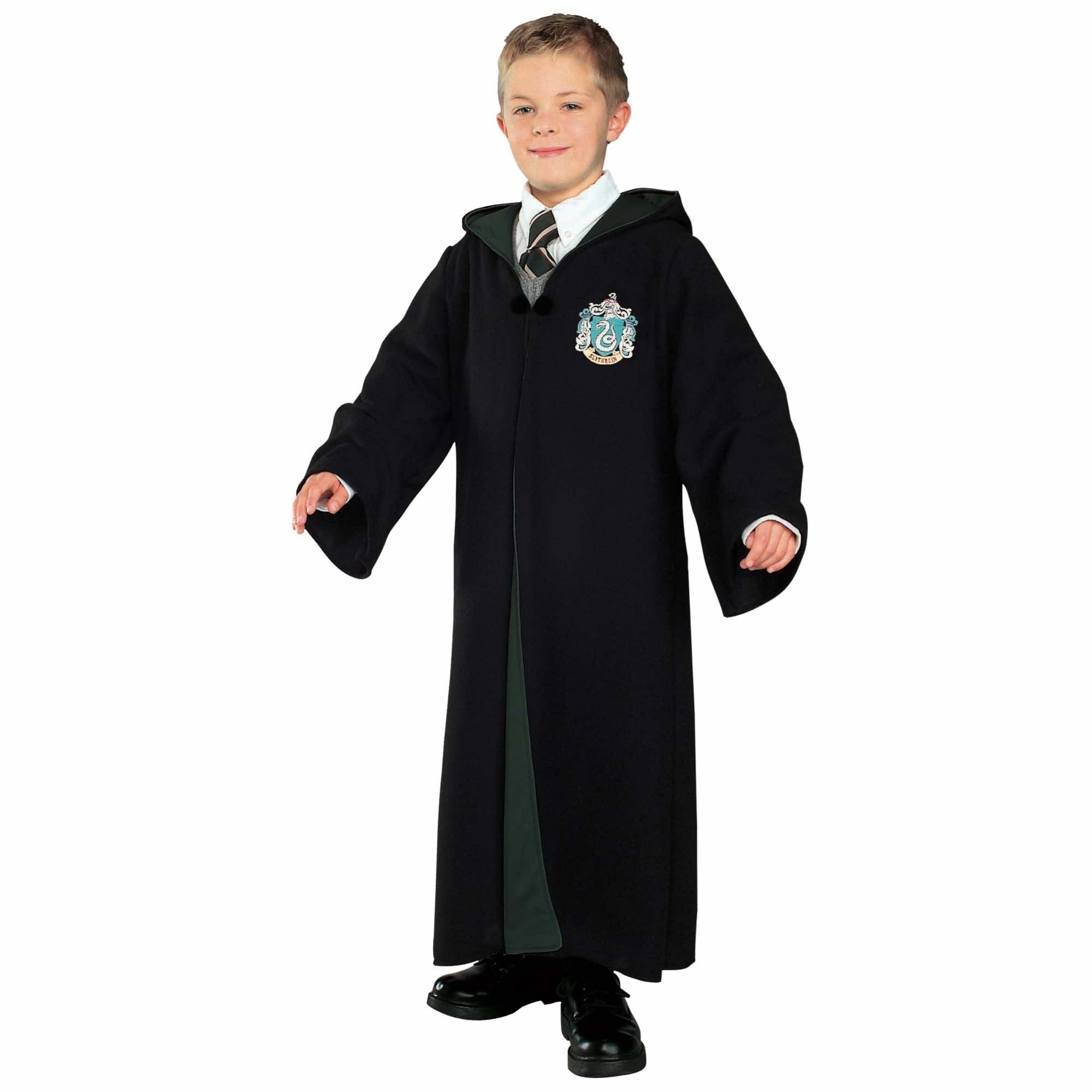 Slytherin Deluxe Harry Potter Hogwarts Licensed Robe Book Week Boys Costume