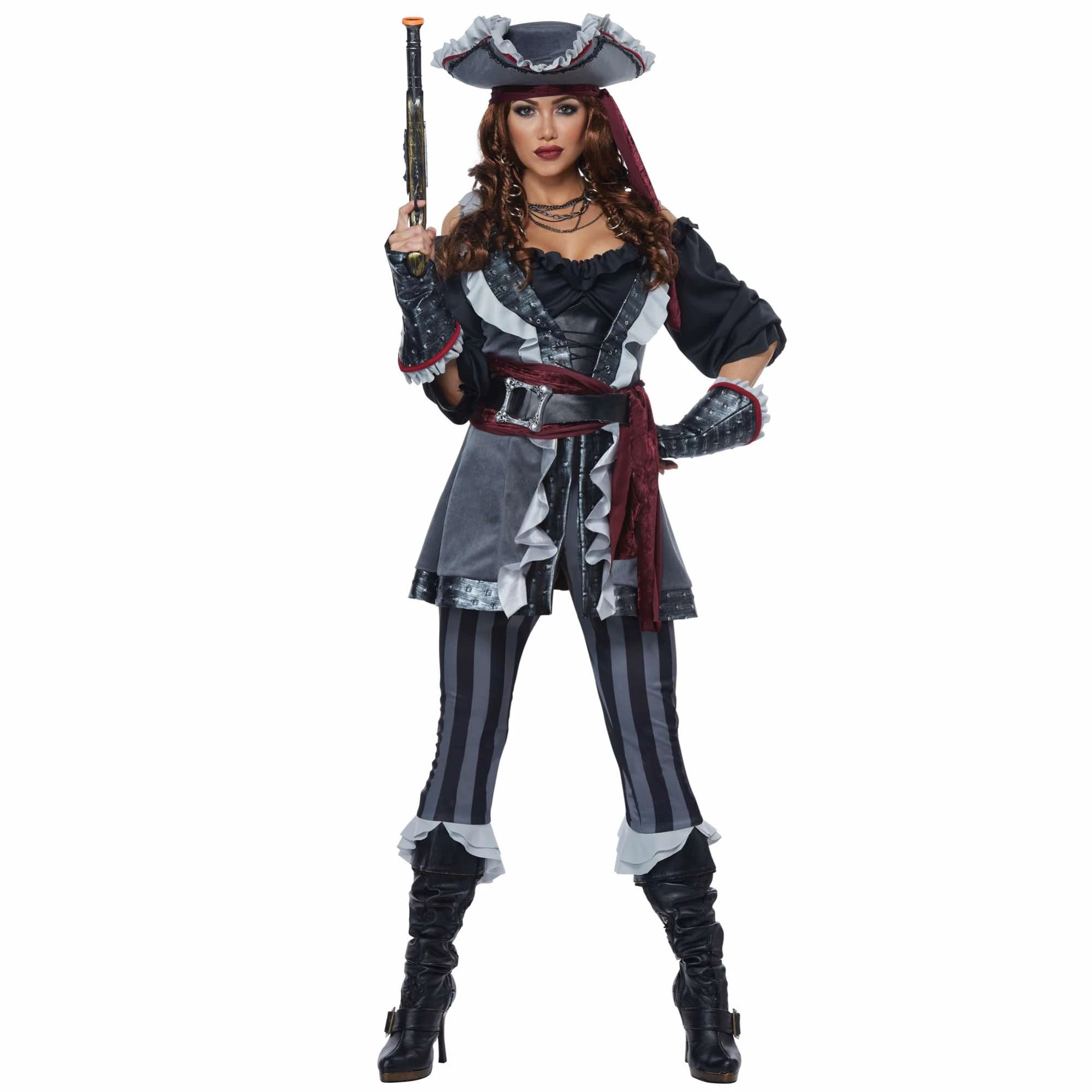Captain Blackheart Deluxe Pirate Swashbuckler Buccaneer Womens Costume