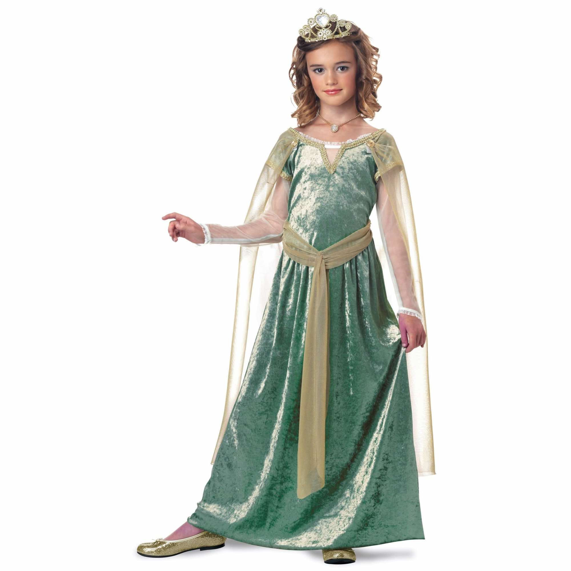 Queen Guinevere Renaissance Medieval Princess Story Book Week Girls Costume