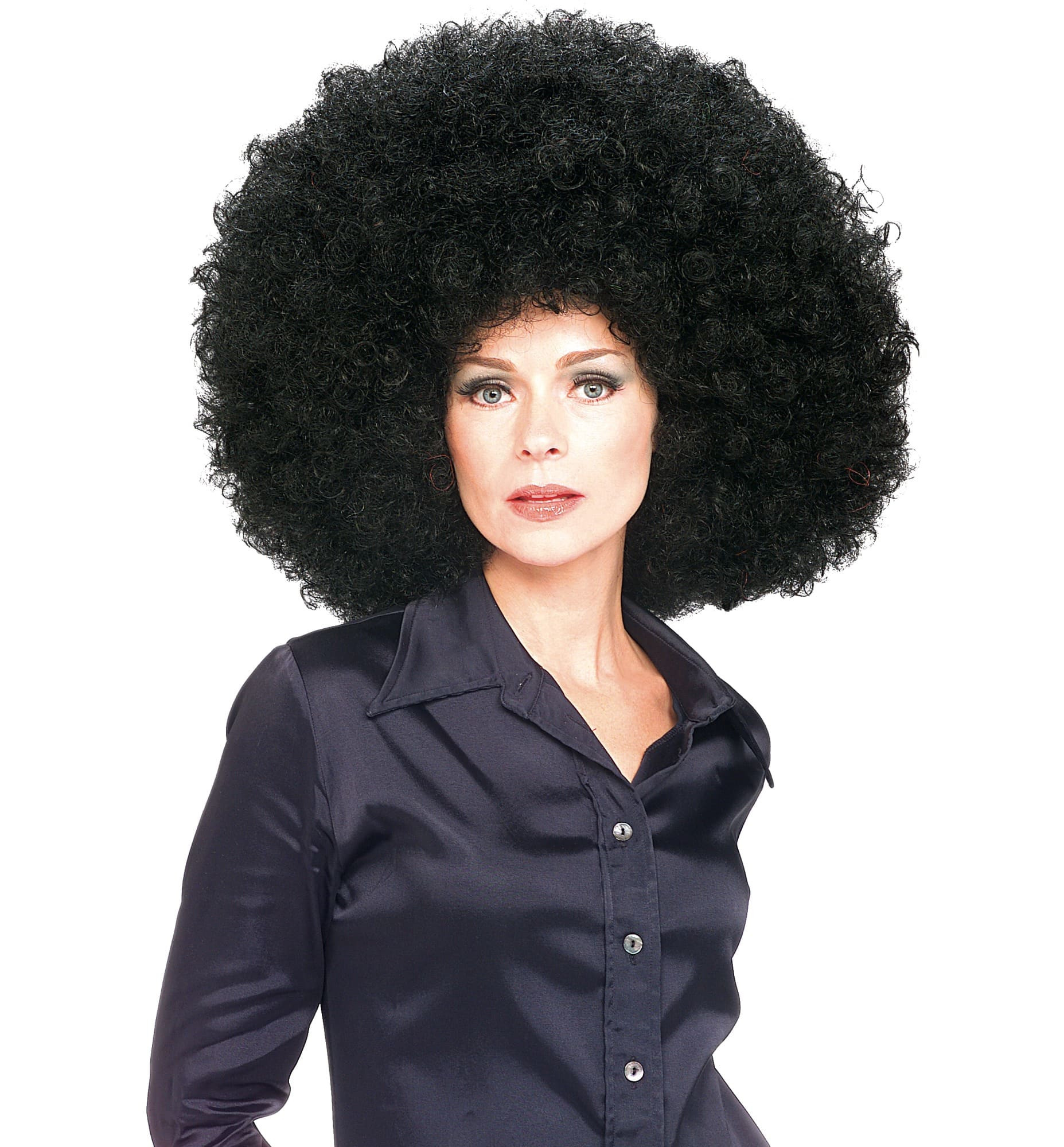 Super Afro Jumbo Fro Black 1960s 1970s 1980s Hippie Disco Men Women Costume Wig