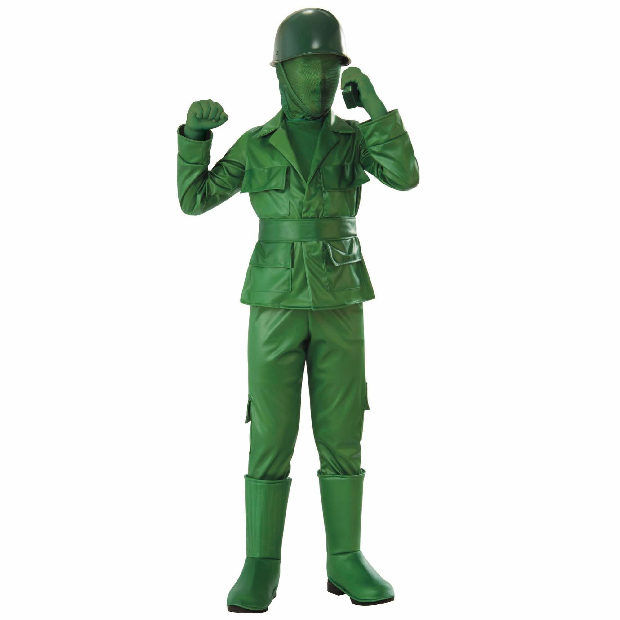 Green Army Toy Story Plastic Soldier Military Book Week Child Boys Costume