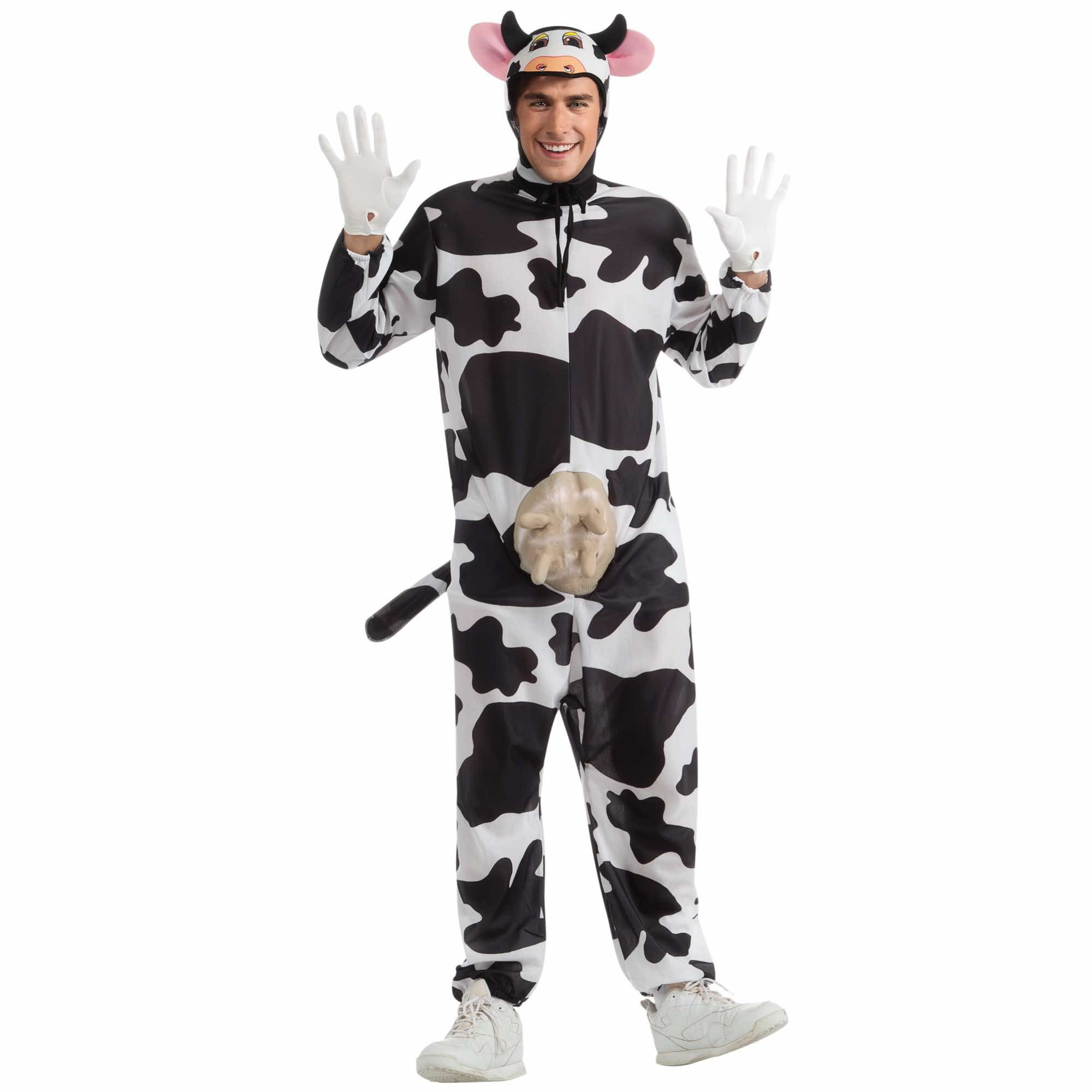 Comical Cow Farm Animal Funny Humorous Dress Up Men Costume STD