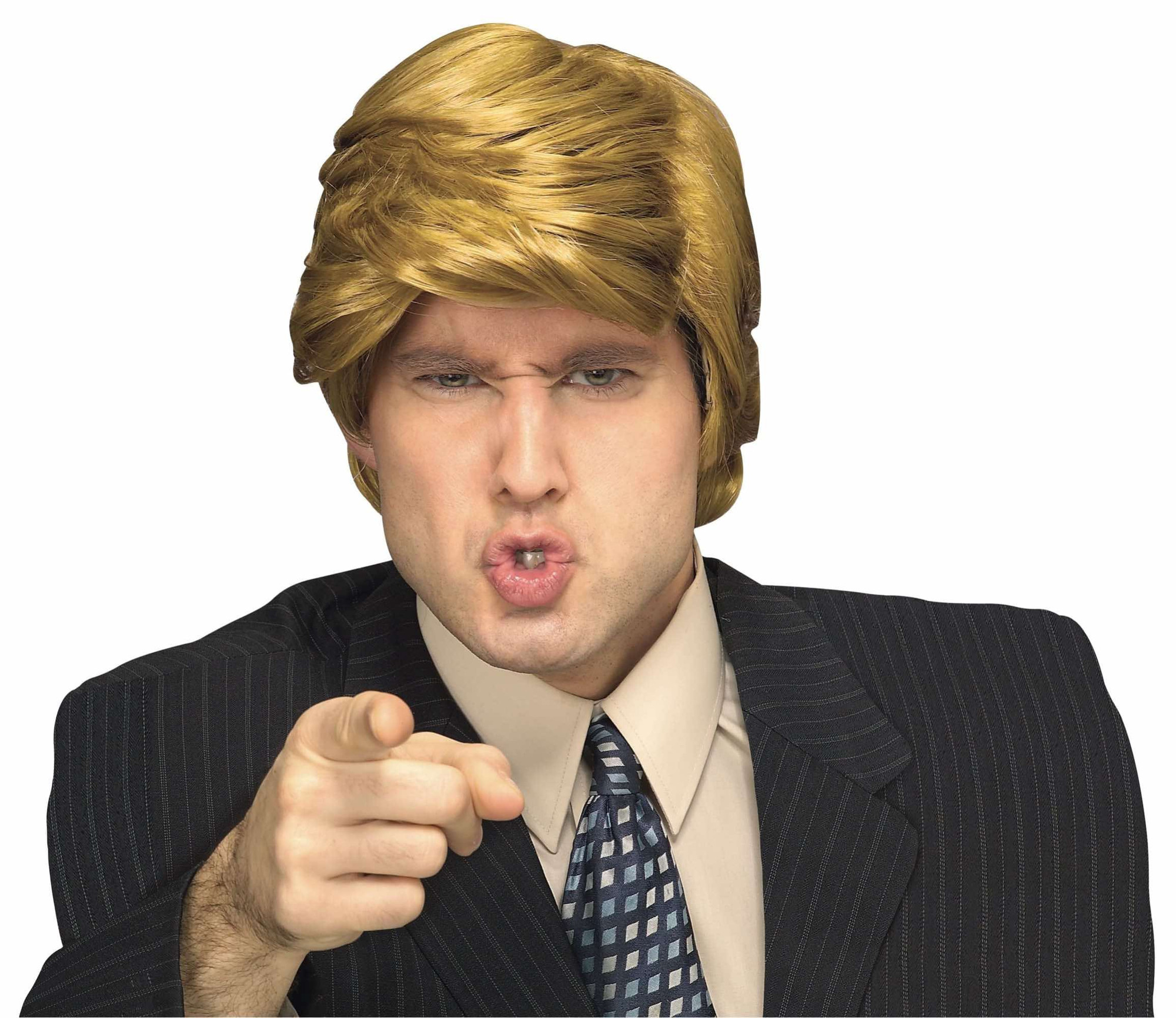 The Billionaire Trump Politician US President Mens Costume Wig