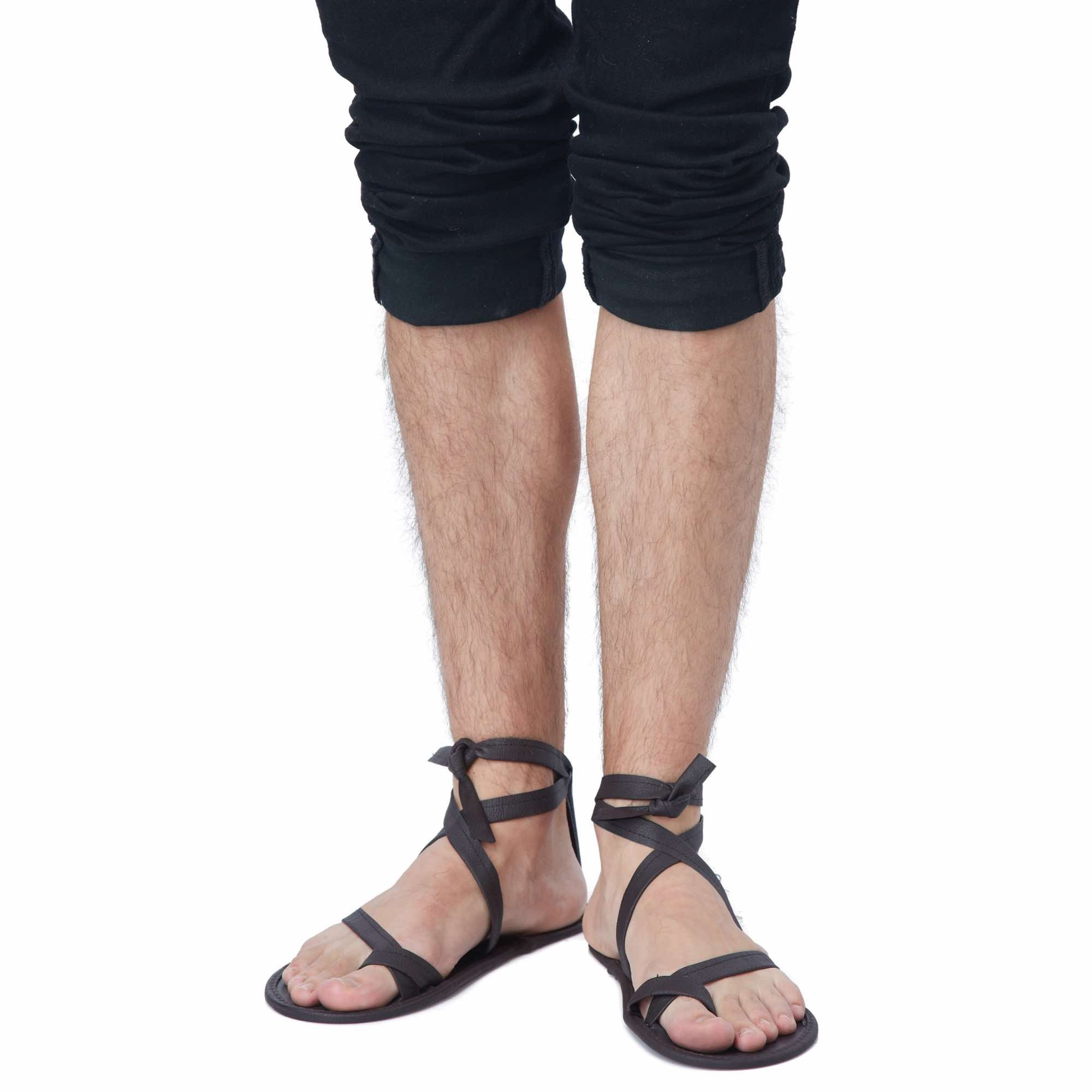 Egyptian Pharaoh Spartan Warrior Roman Greek Mens Costume Footwear Shoes Sandals