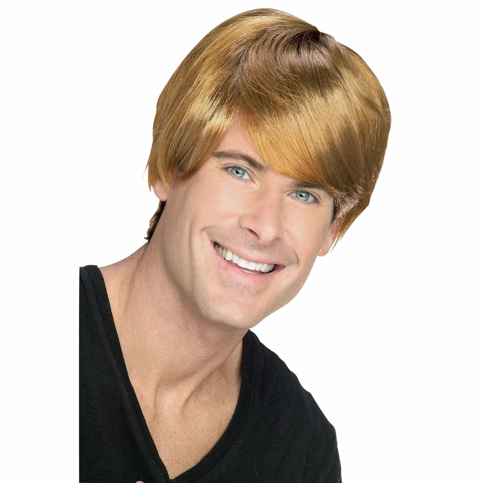 Rocket Man Rocket Star Pop Star 70s Blonde Brown Men Costume Wig