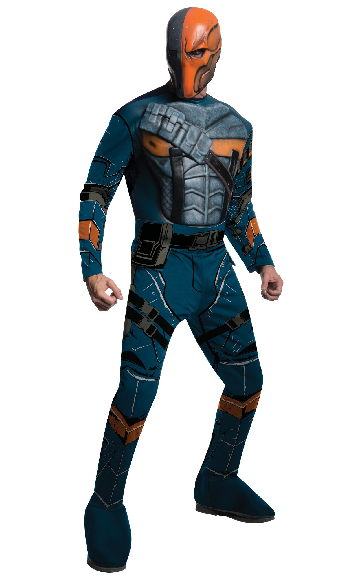 Deathstroke Muscle Deluxe Batman Arkham Origins DC Supervillain Men Costume