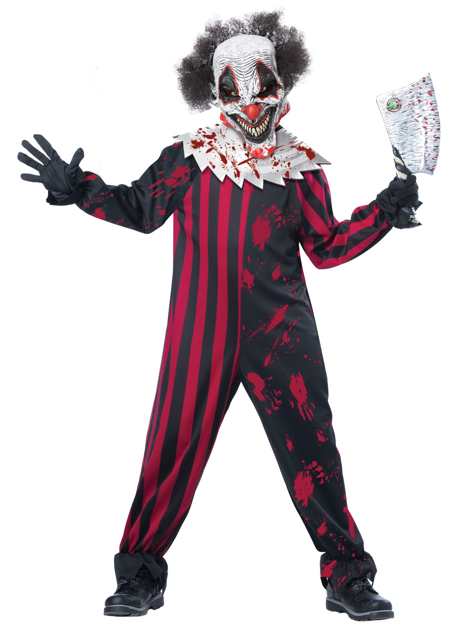 Killer Klown Horror Clown Joker Horror Evil Sinister Halloween Boys Costume