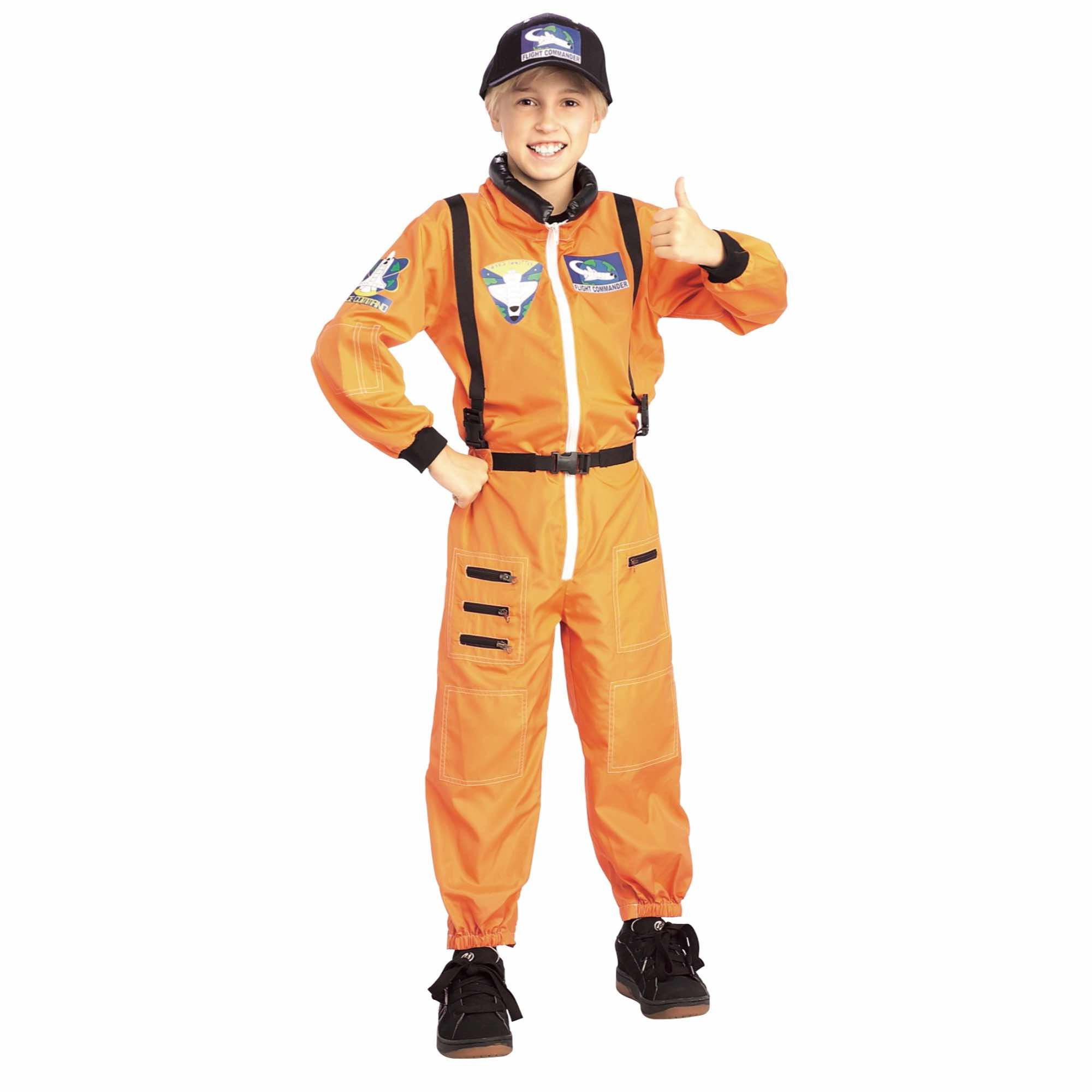 Astronaut Cosmonaut Spaceman Orange Suit Uniform Toddler Boys Costume T