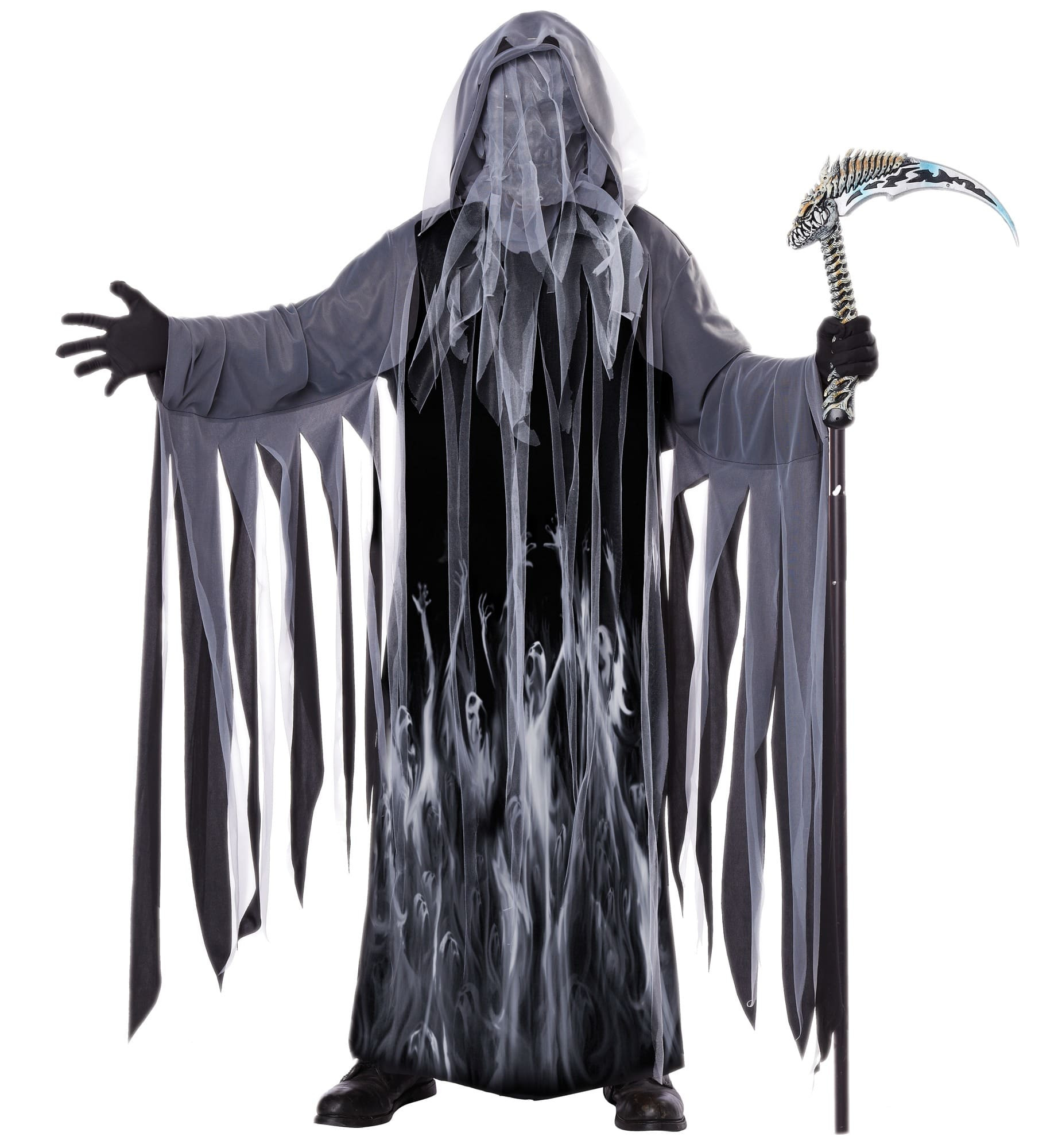 Soul Taker Grim Reaper Ghost Spirit Death Horror Halloween Mens Costume