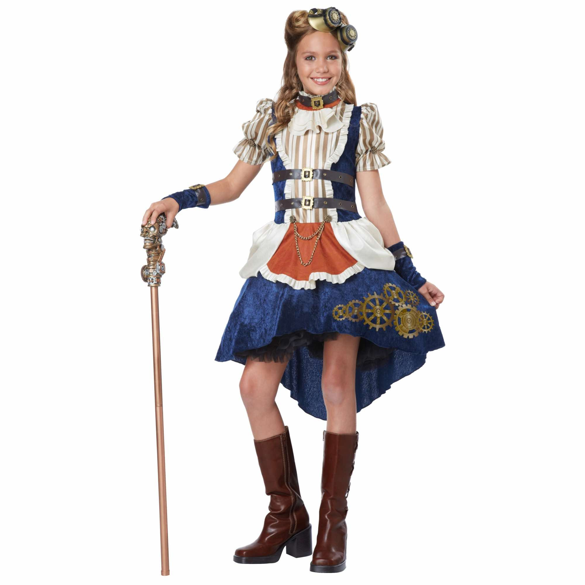 Steampunk Fashion Western 19th Victorian Science Fiction Tween Girls Costume