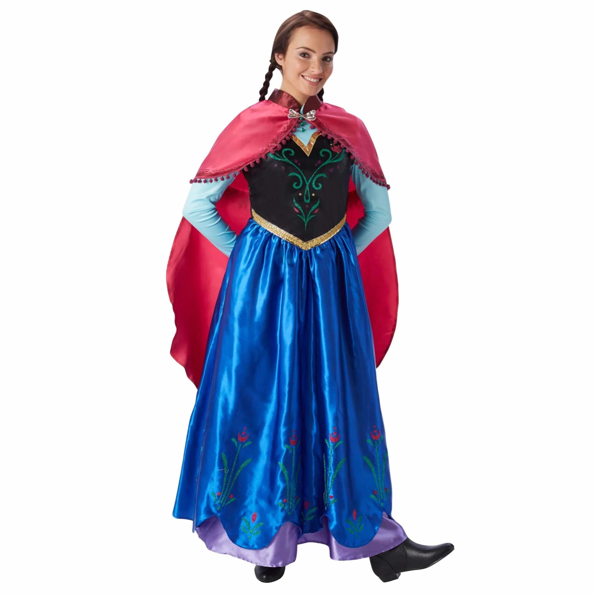 Princess Anna Frozen Disney Elsa Sister Women Costume