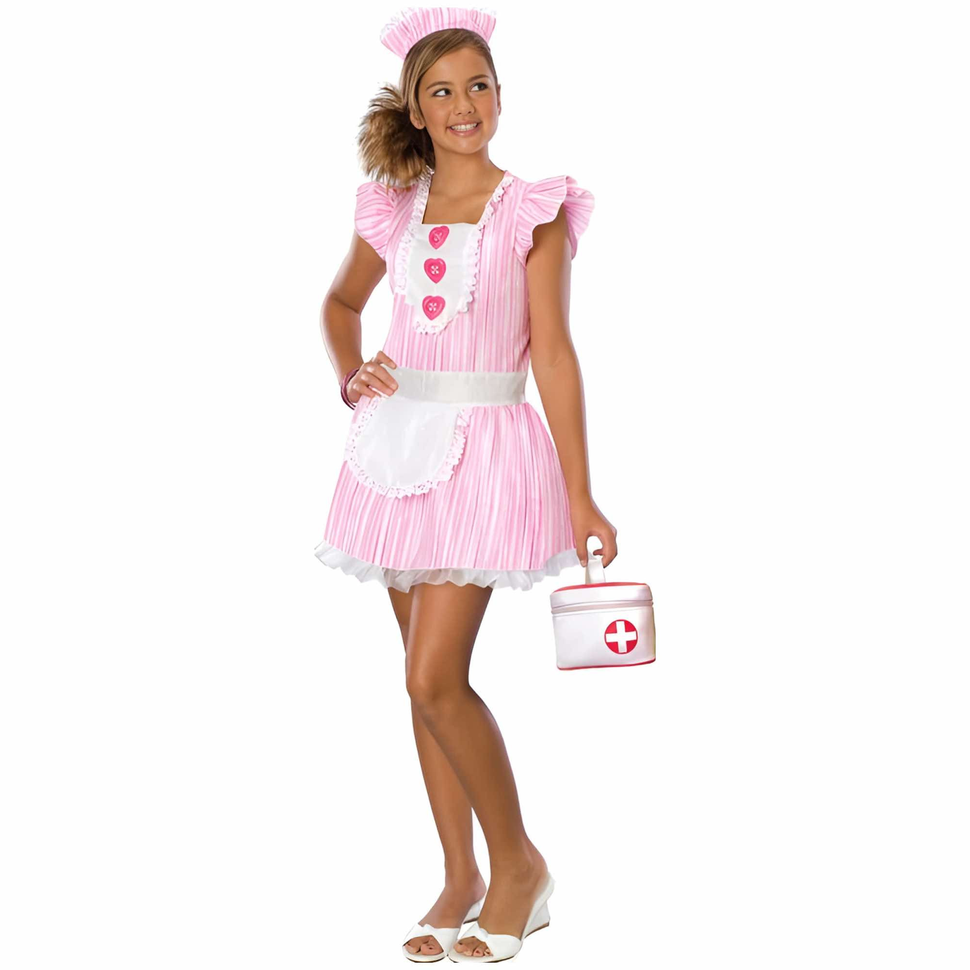 Nouveau Nurse Dress Up Girls Tween Costume