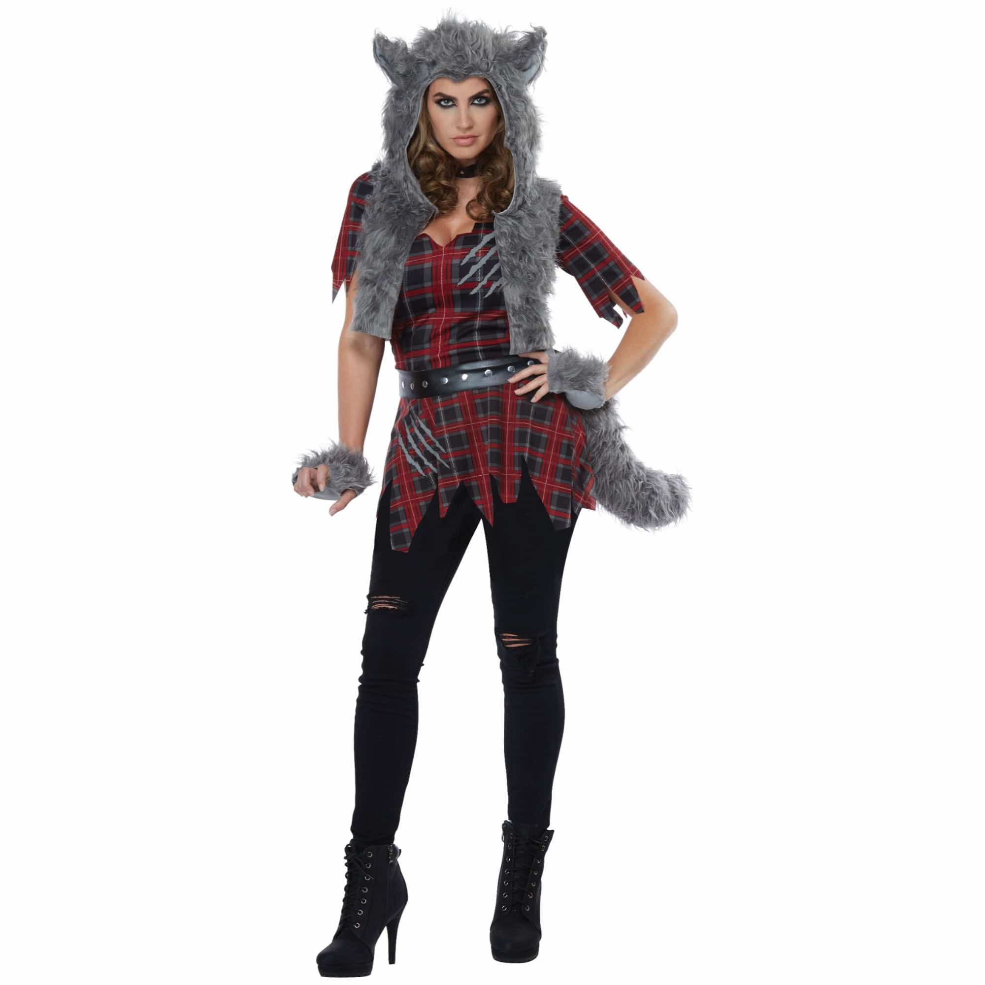 She-Wolf Werewolf Horror Monster Big Bad Wolf Halloween Adult Womens Costume