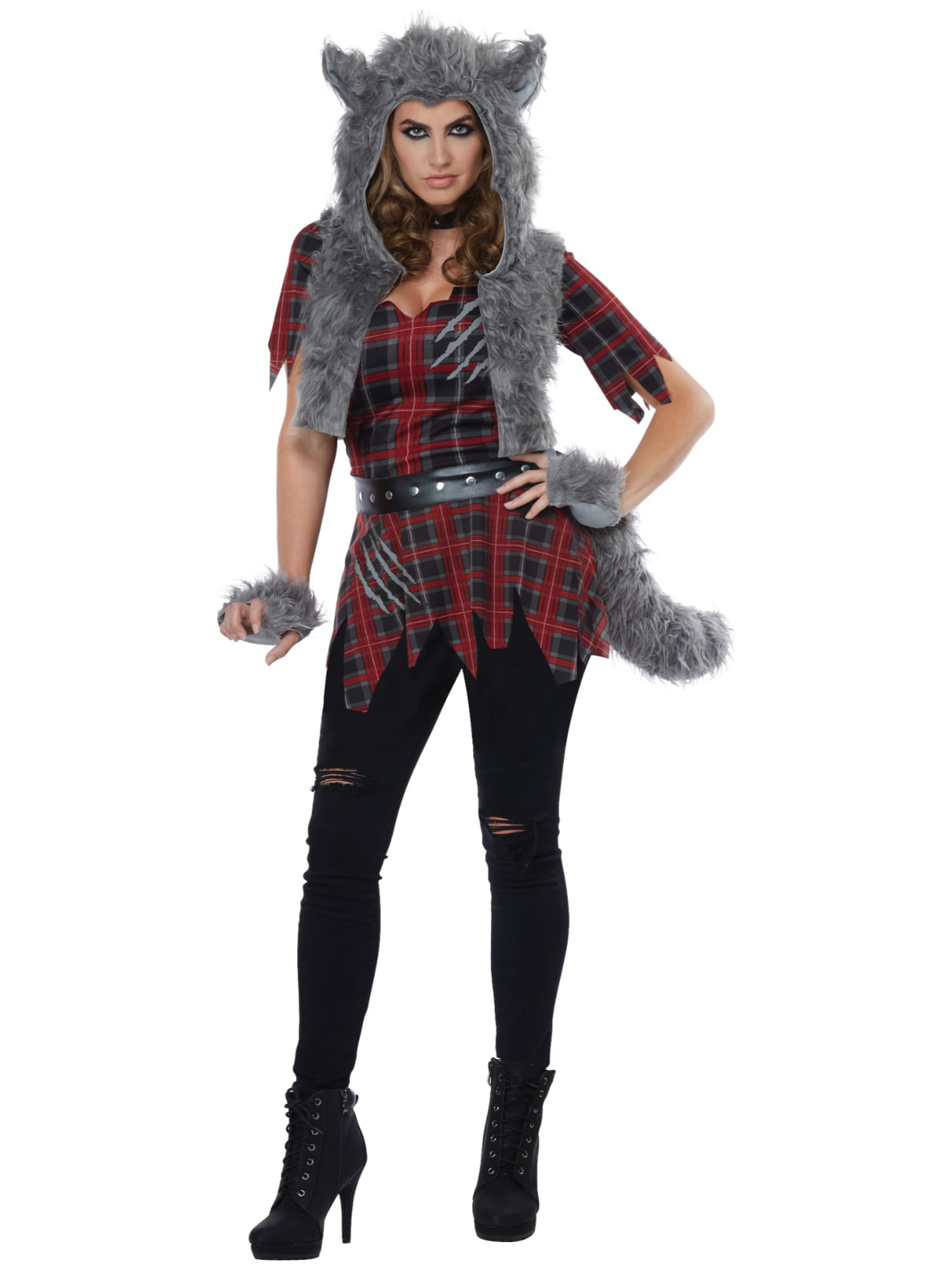 She-Wolf Werewolf Horror Monster Big Bad Wolf Halloween Adult Womens Costume