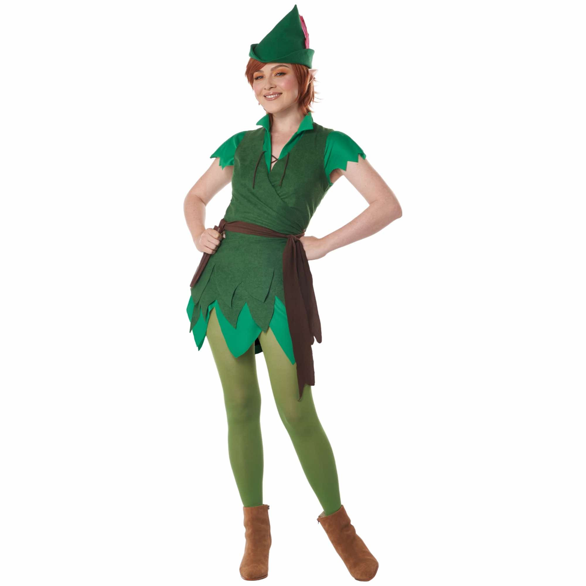 Peter Pan Neverland Fairytale Story Book Week Adult Womens Costume