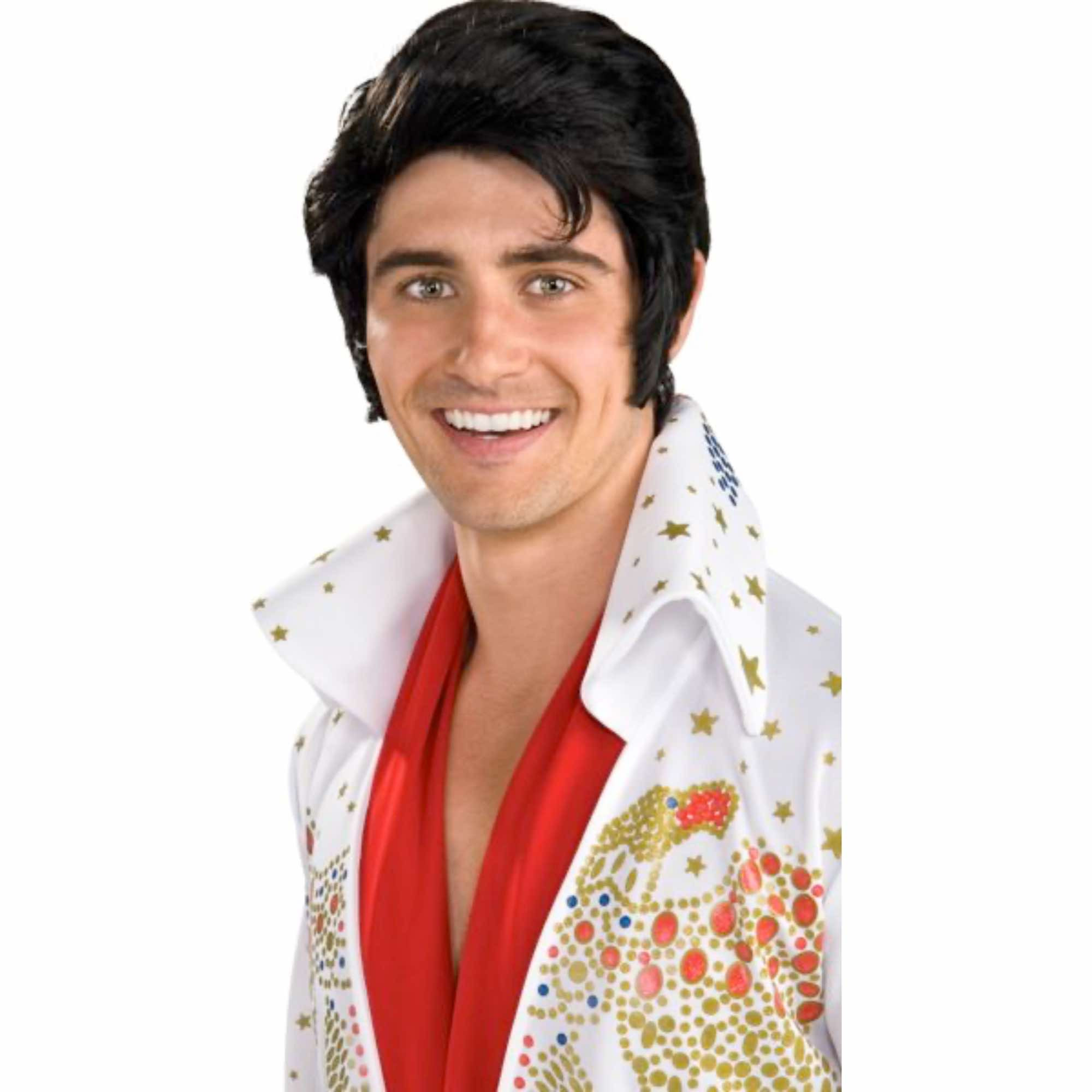 Elvis Presley Rock 50s 60s Licensed Costume Men Wig