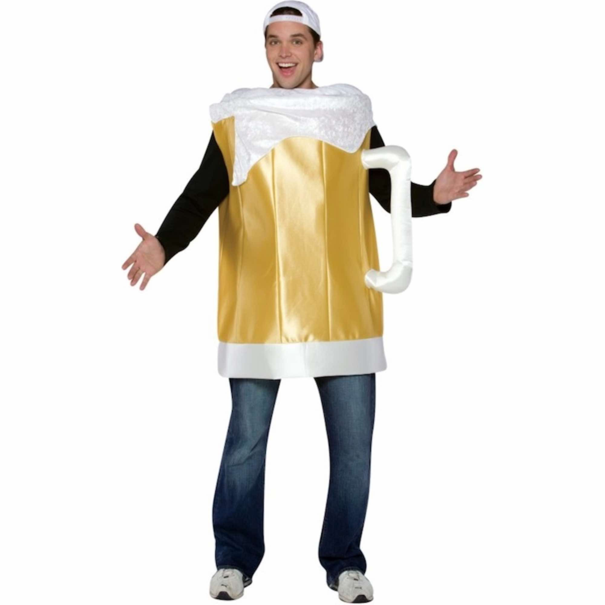 Beer Mug Drinks Oktoberfest Stag Do Bucks Night Party Dress Up Mens Costume OS