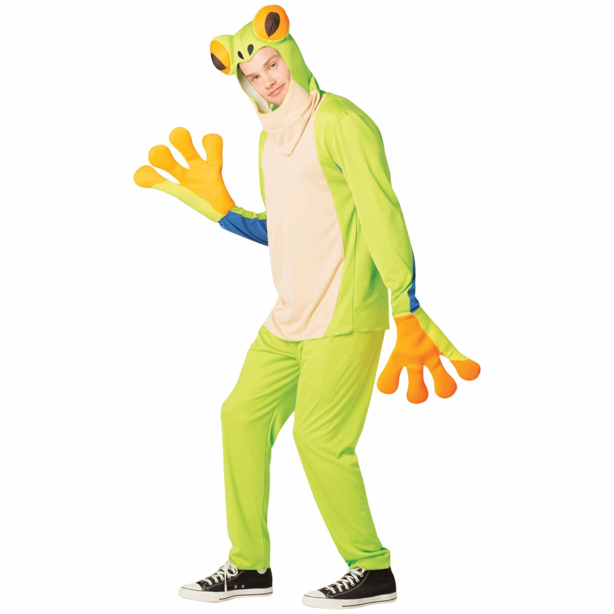 Green Tree Frog Toad Treefrog Amphibia Animal Funny Adult Unisex Mens Costume