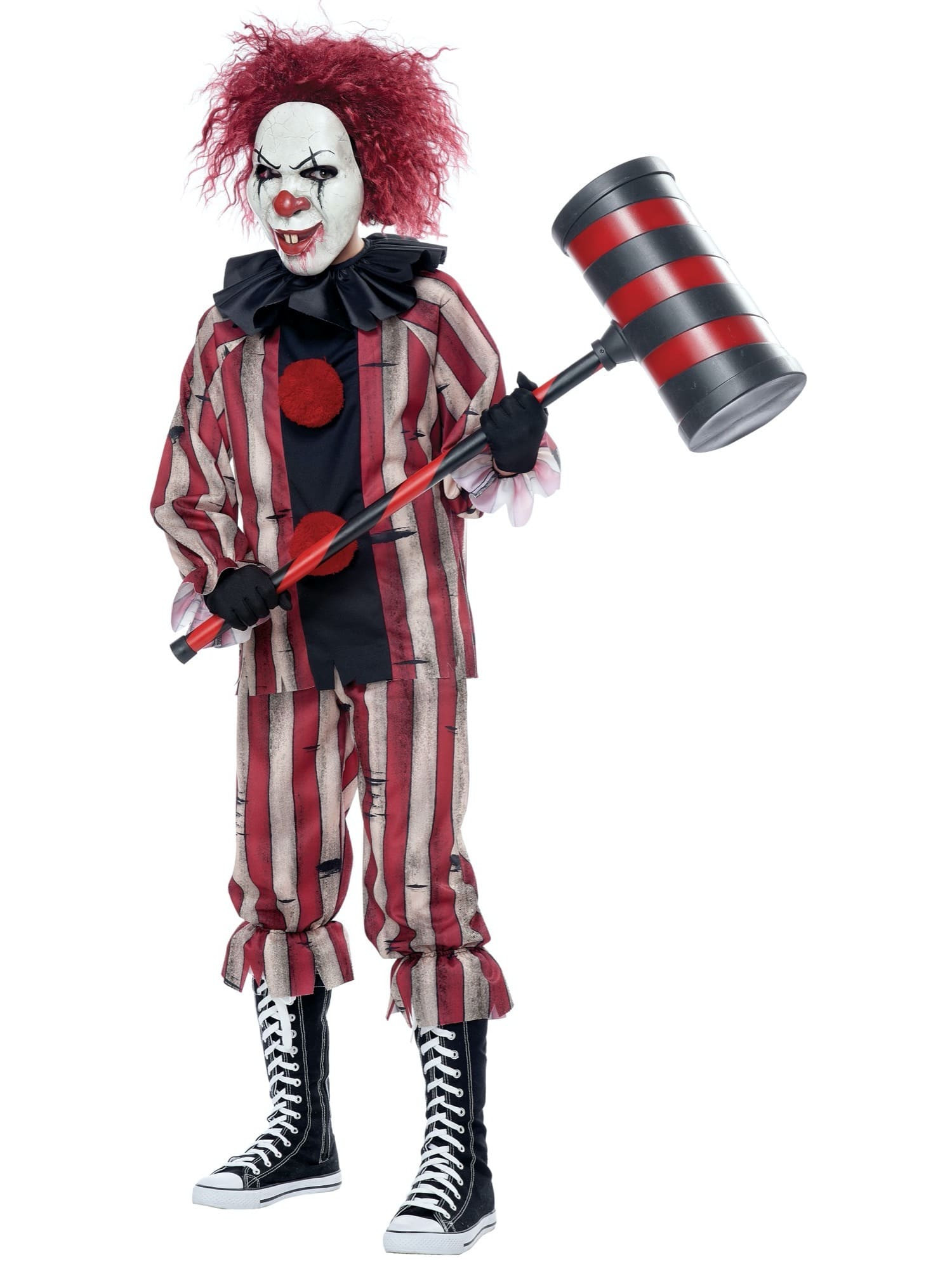 Nightmare Clown Horror Joker Jester Pennywise Halloween Child Boys Costume