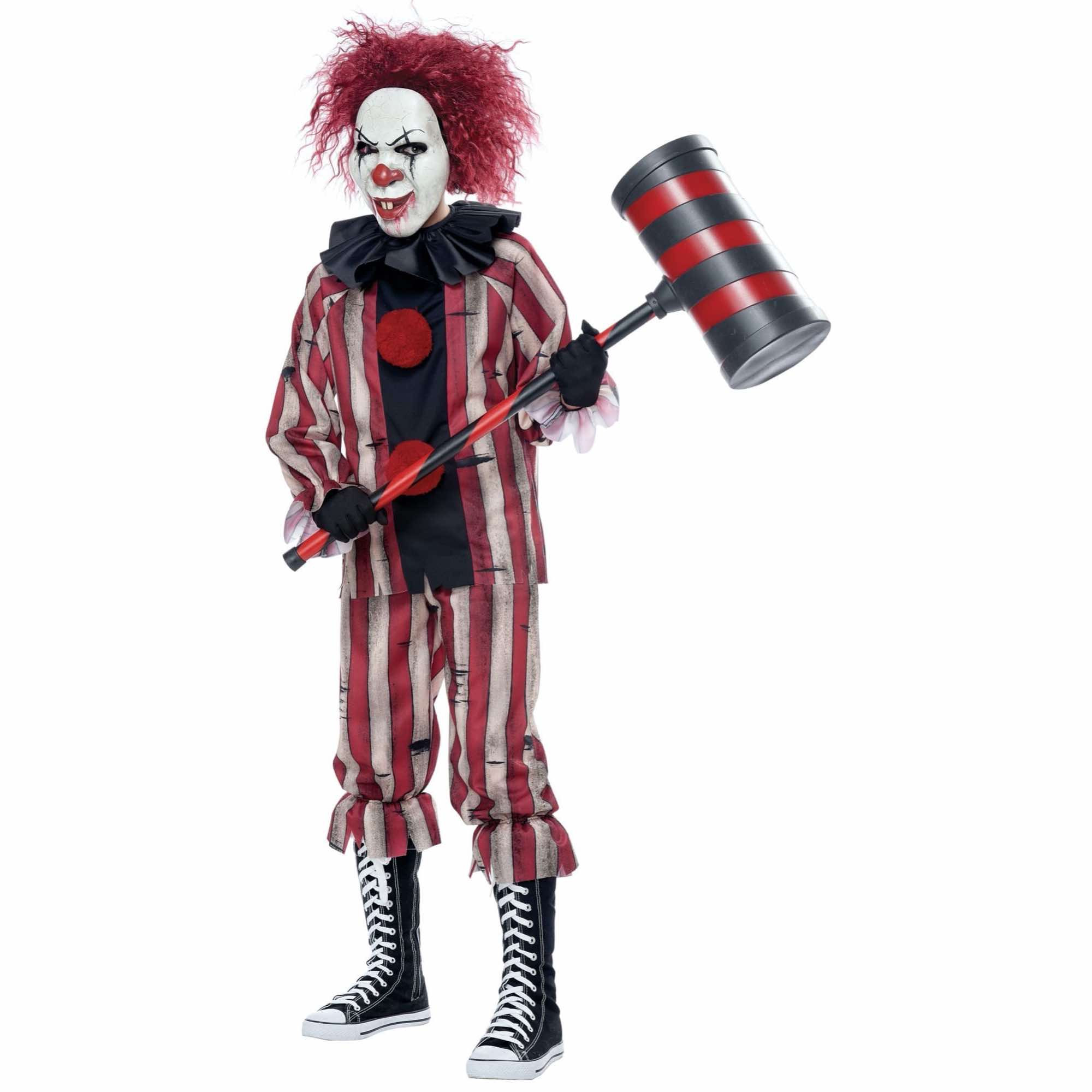 Nightmare Clown Horror Joker Jester Pennywise Halloween Child Boys Costume