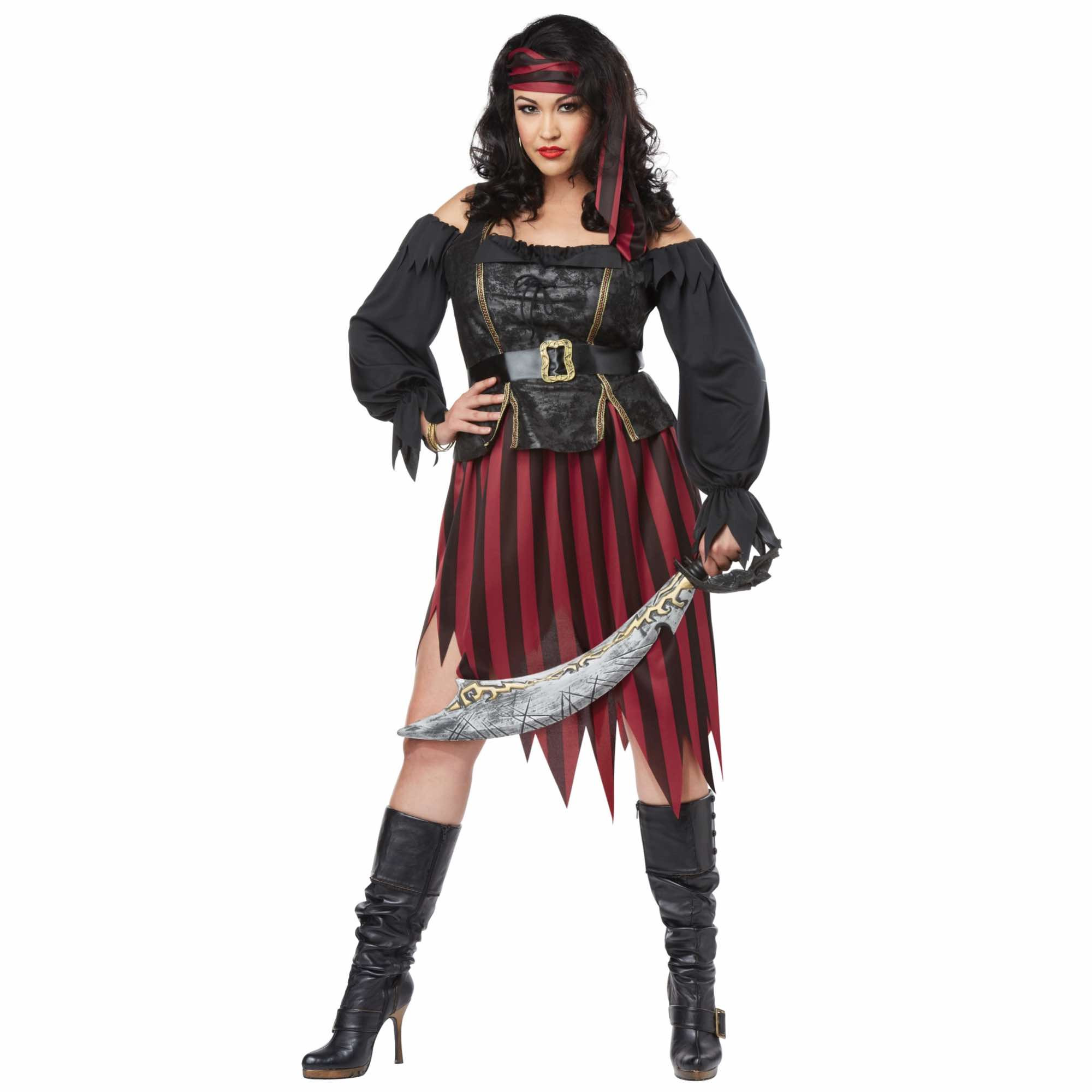 Queen Of The High Seas Swashbuckler Buccaneer Book Week Womens Costume Plus