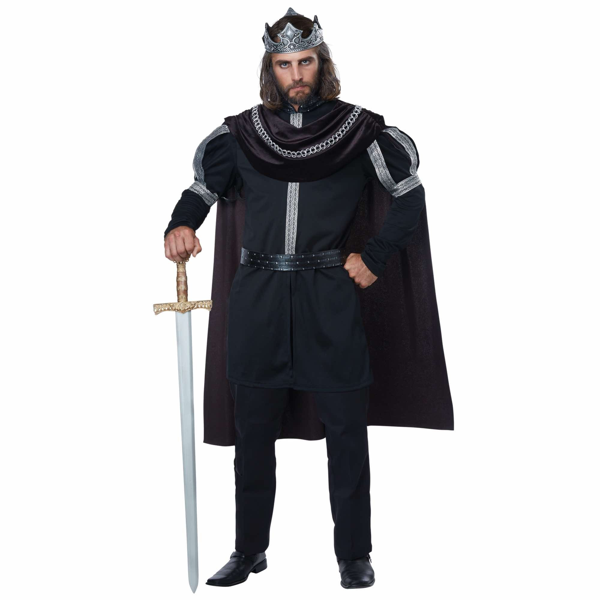 Dark Monarch Renaissance Medieval King Prince Gothic Fairytale Mens Costume