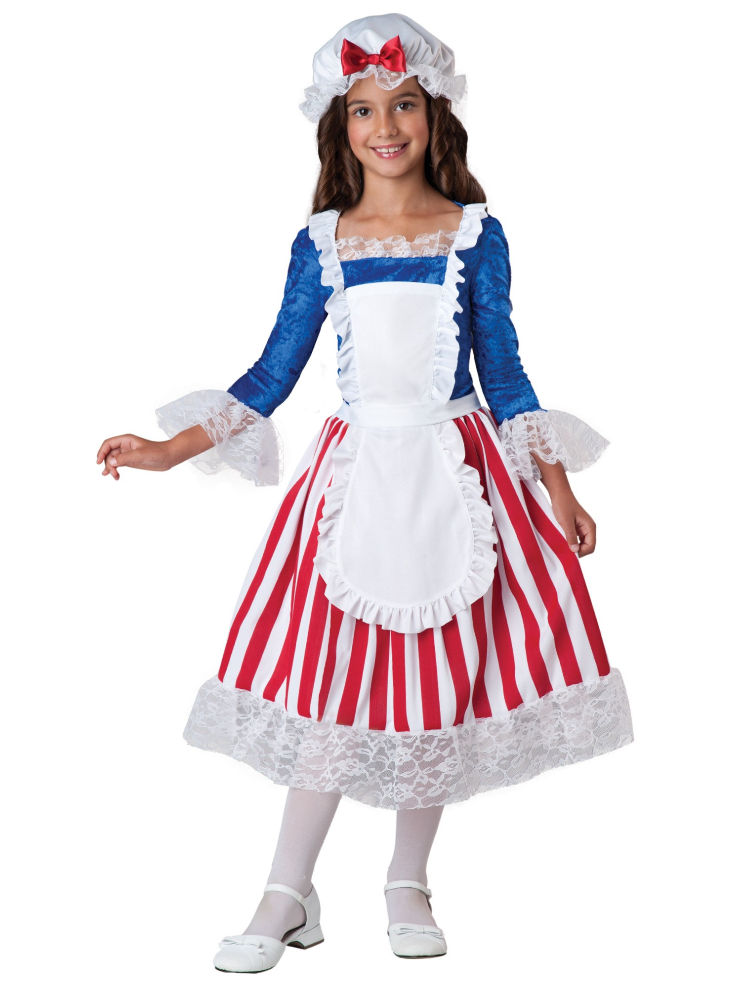 Betsy Ross American Flag Historic Patriotic Civil War Girls Costume