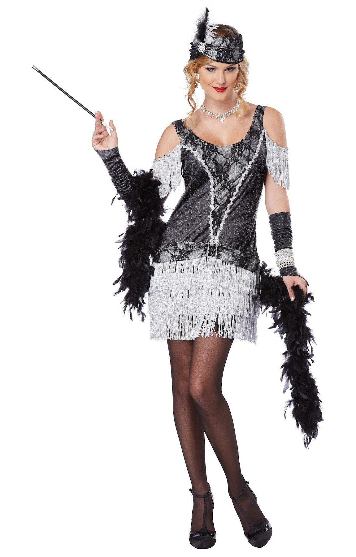 Razzle Dazzle Flapper 20s Gangster Deluxe Women Costume