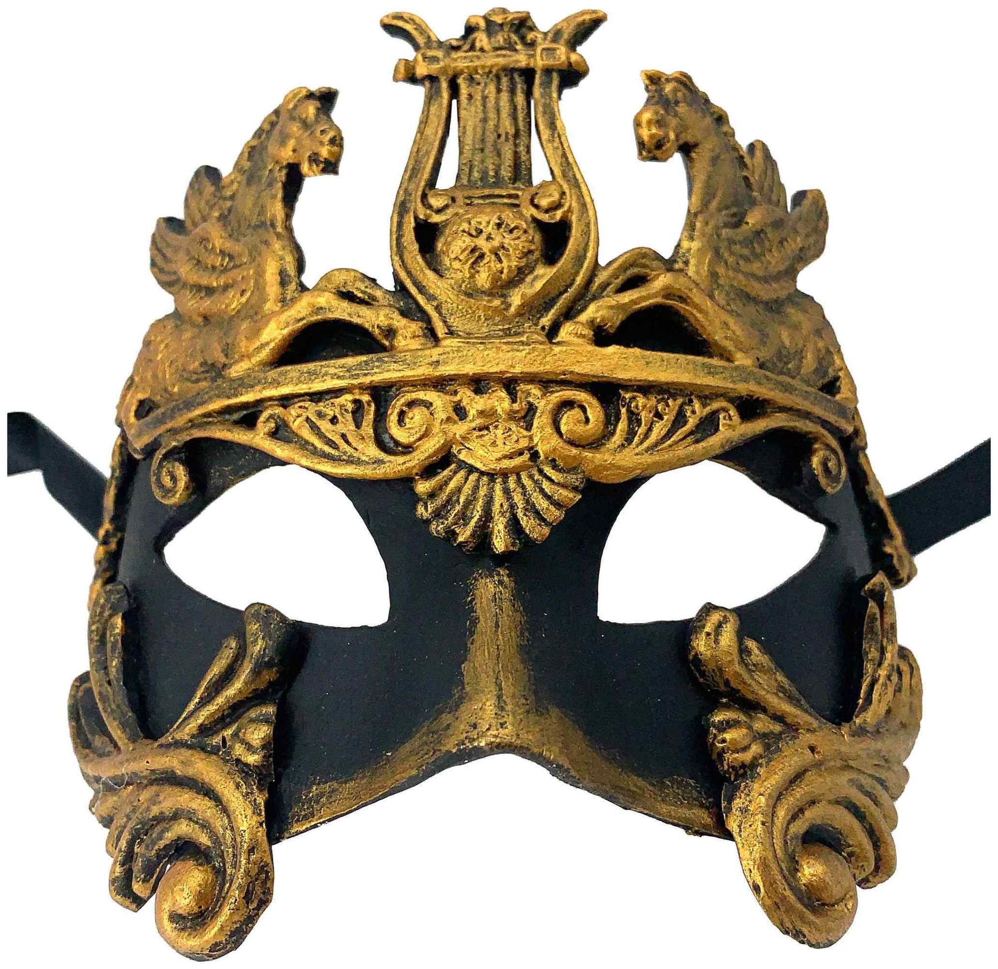 Colombina Barocco Cavalli Bronze Venetian Italian Masquerade Womens Mens Mask