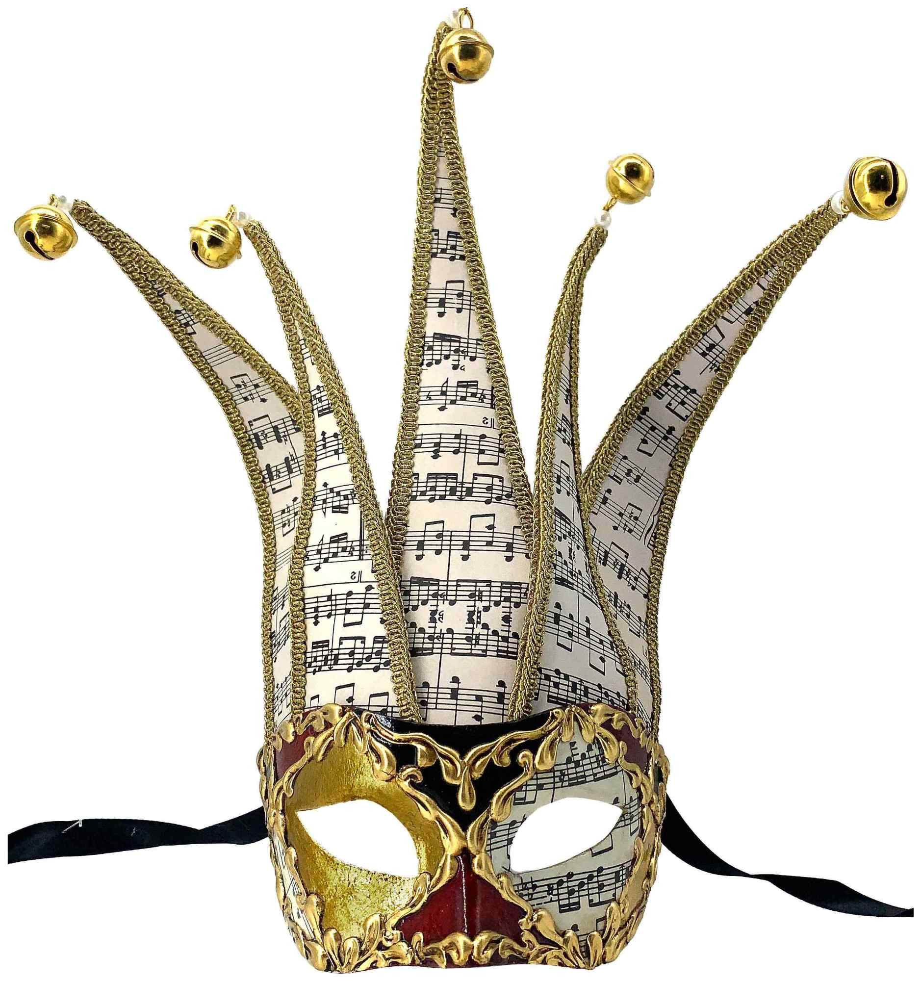 Colombina Jolly Musica Venetian Italian Made Masquerade Adult Womens Mens Mask