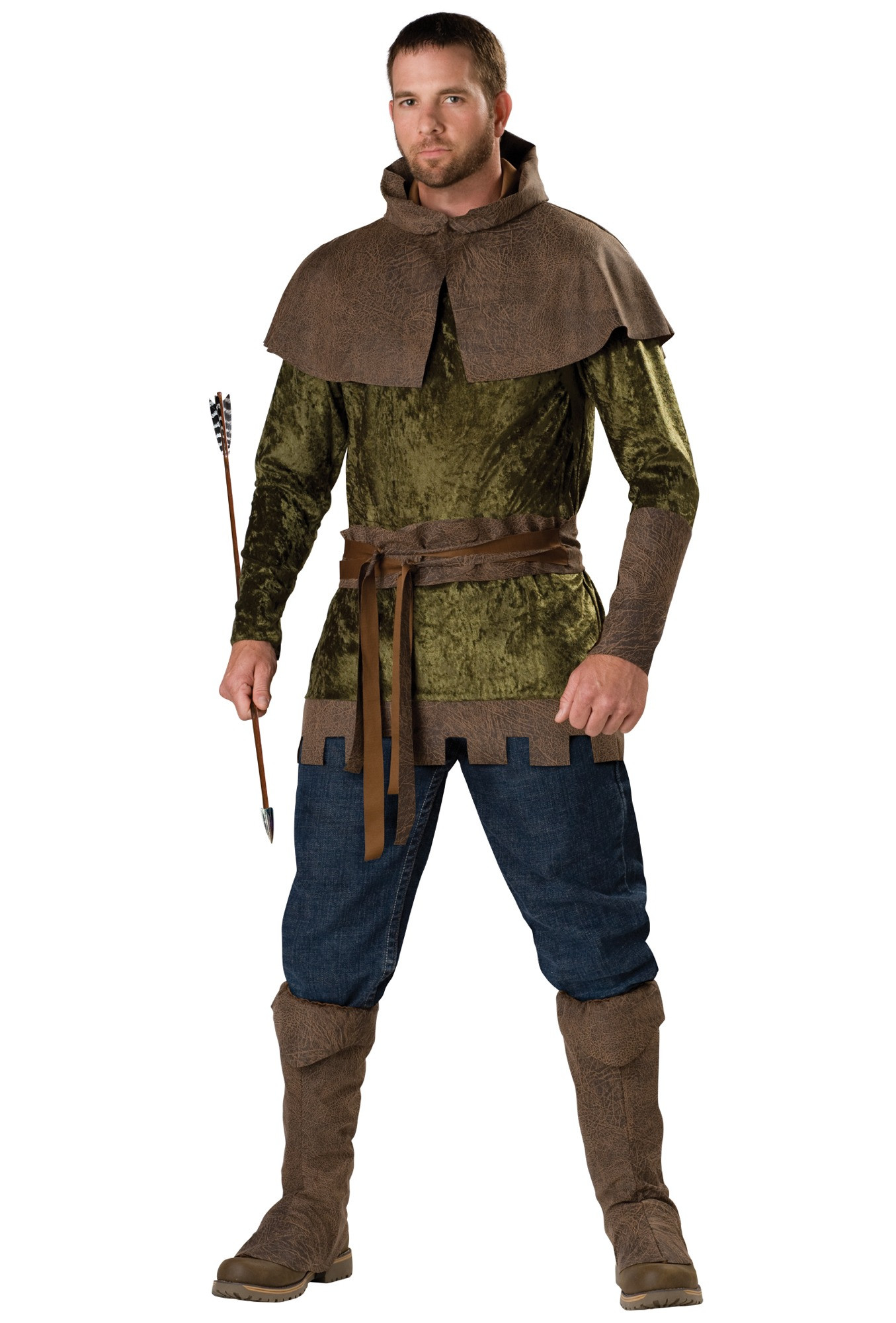 Robin Hood of Nottingham Medieval Warrior Hero Archer Thieves Men Costume