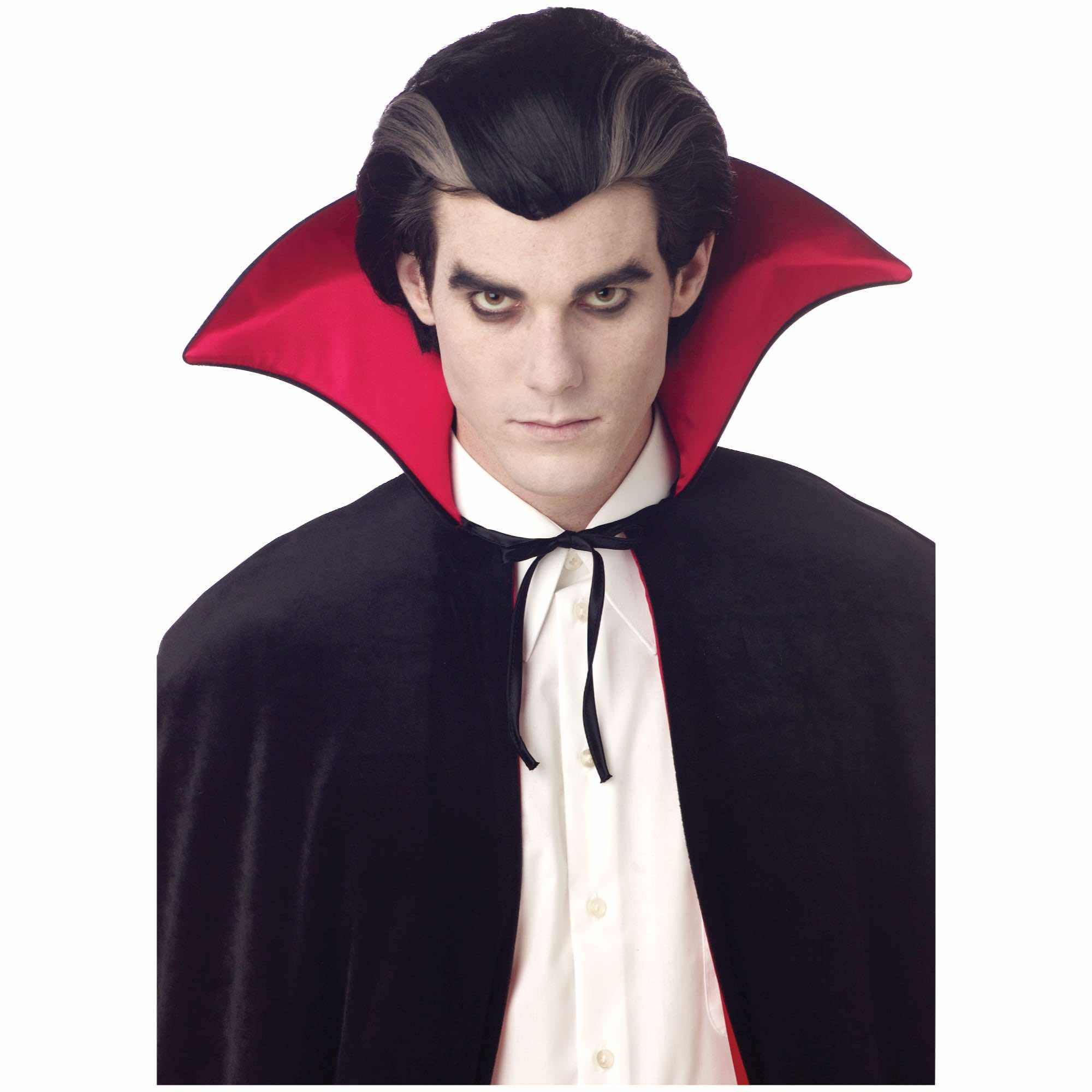 Modern Vampire Gothic Dracula Halloween Men Costume Wig