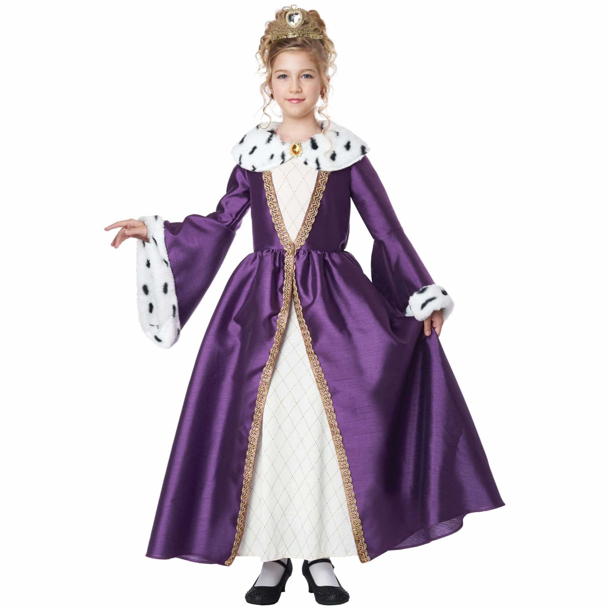 Queen for a Day Medieval Renaissance Story Book Week Dress Up Girl Costume