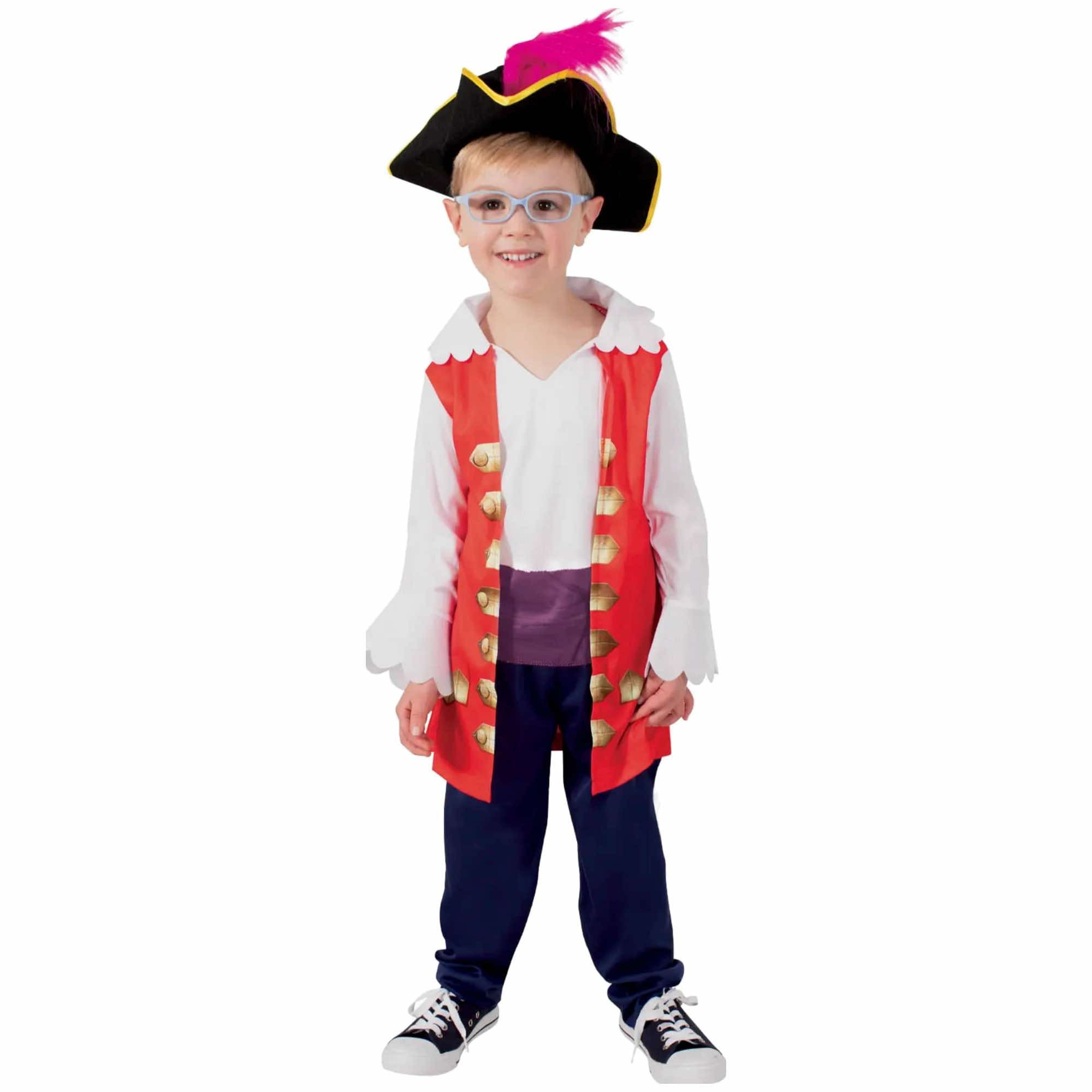 Captain Feathersword Pirate The Wiggles Book Week Child Boys Costume 3-5