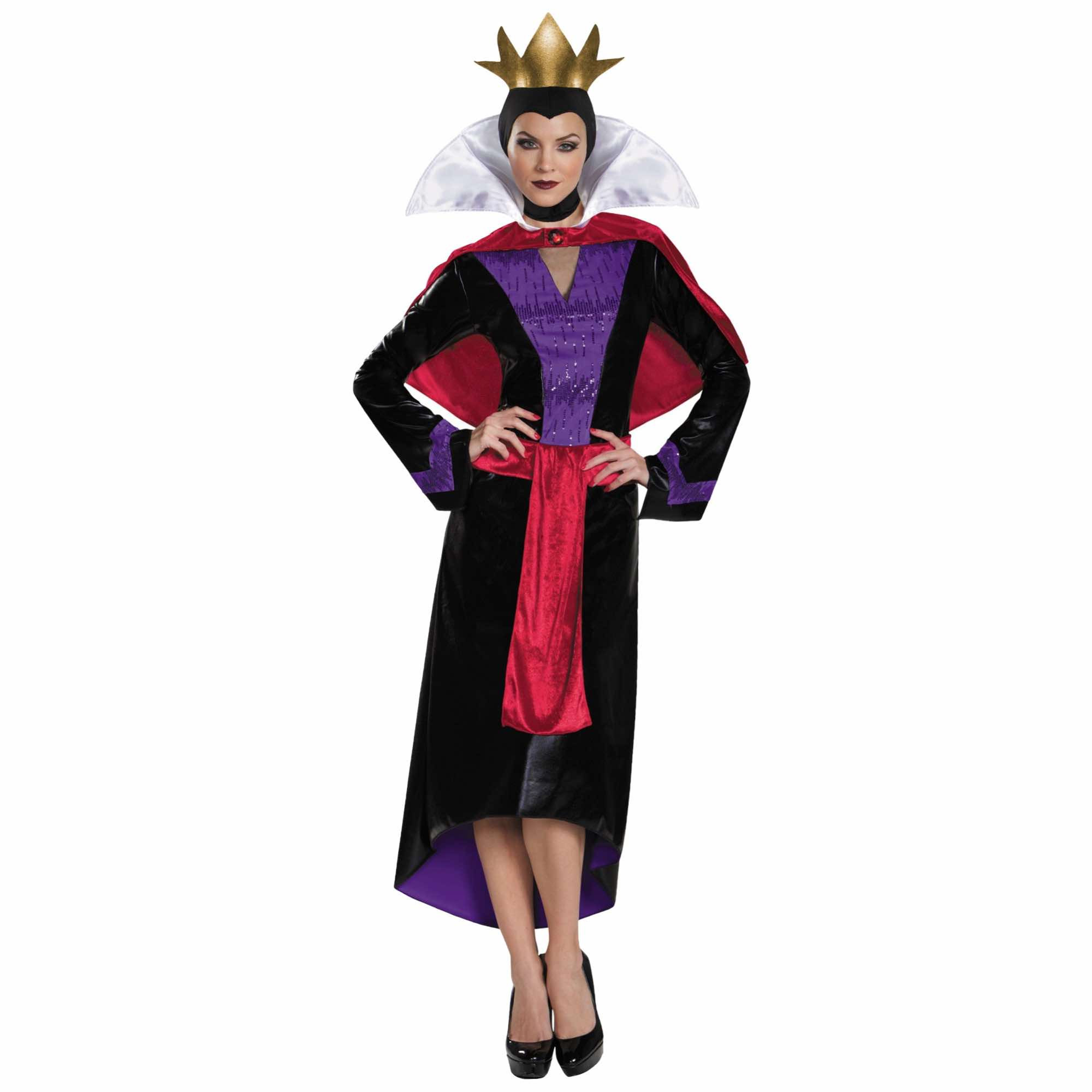 Evil Queen Wicked Snow White Disney Villains Fairy Tale Women Costume Plus XL