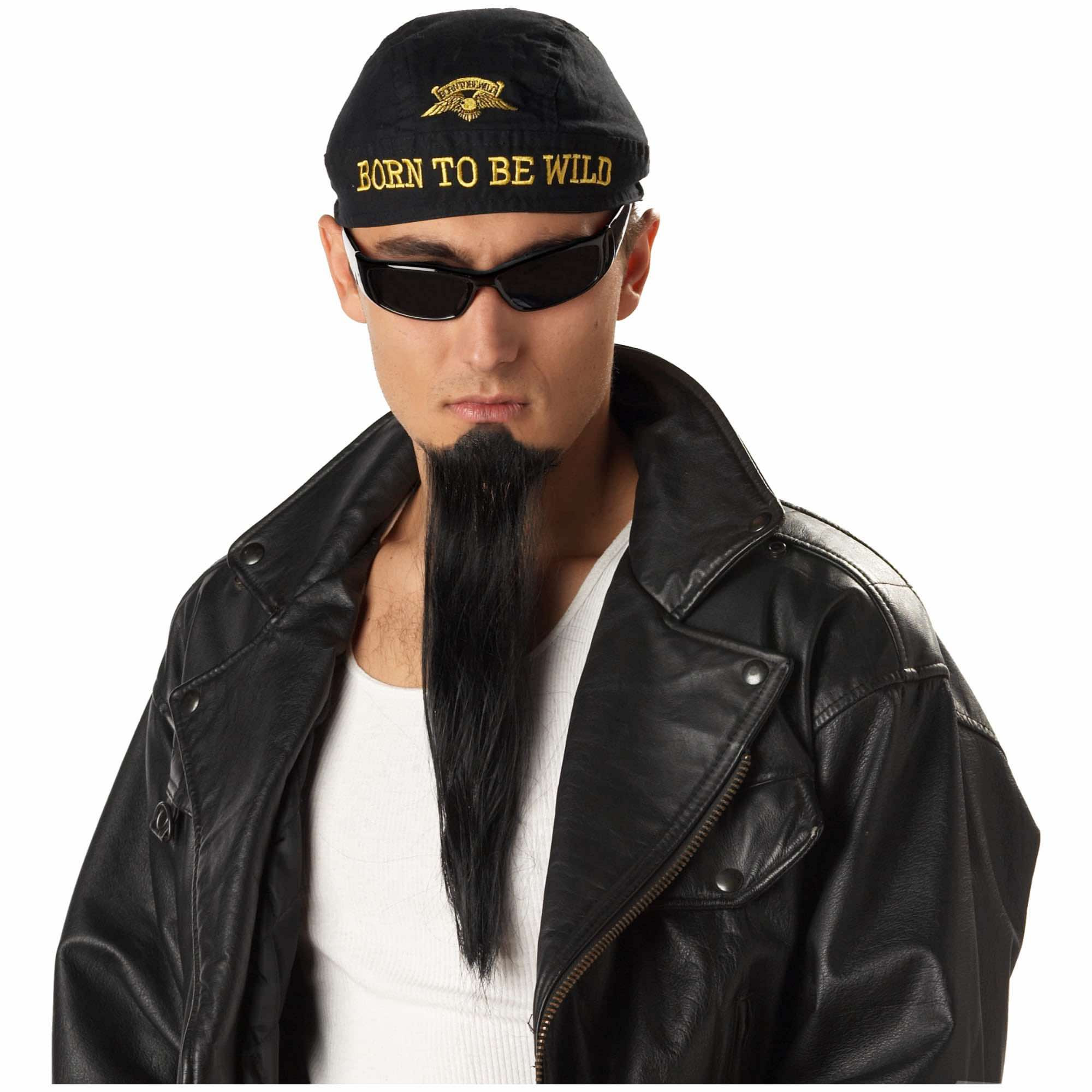 Imperial Chinese Sensei Biker Black Mens Goatee