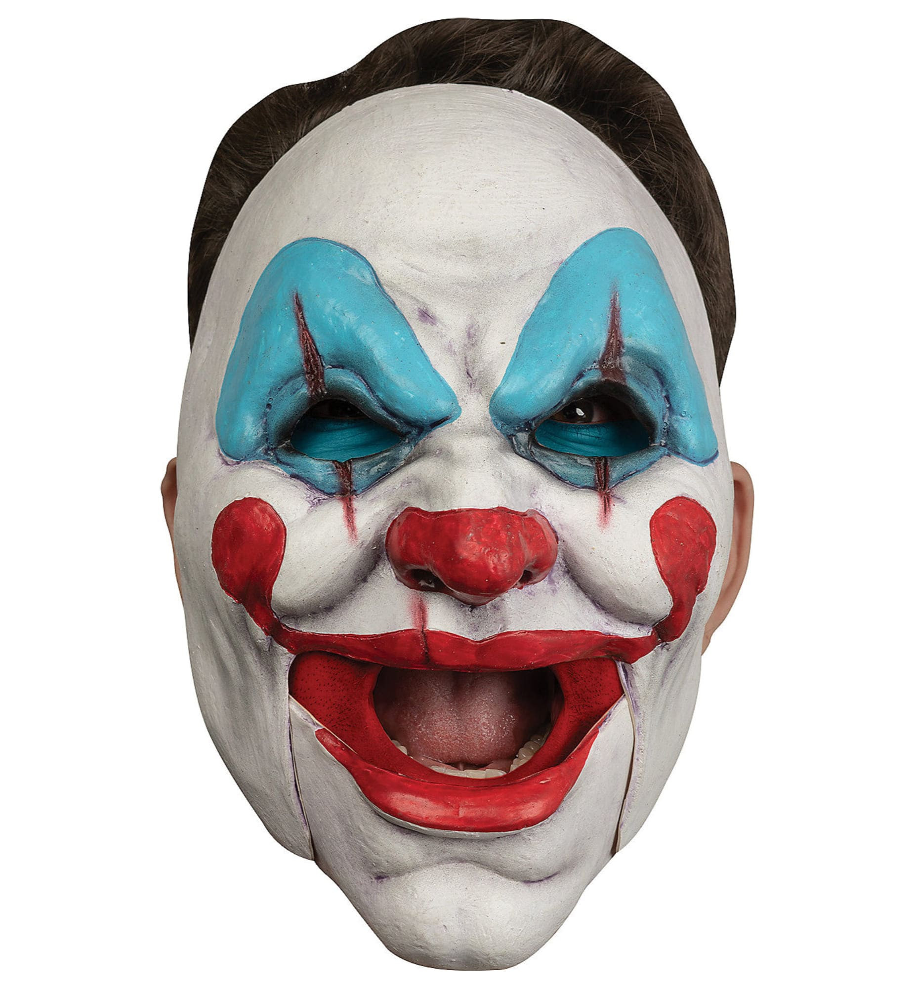 Clown Moving-Mouth Horror Circus Evil Adult Mens Costume Latex Mask